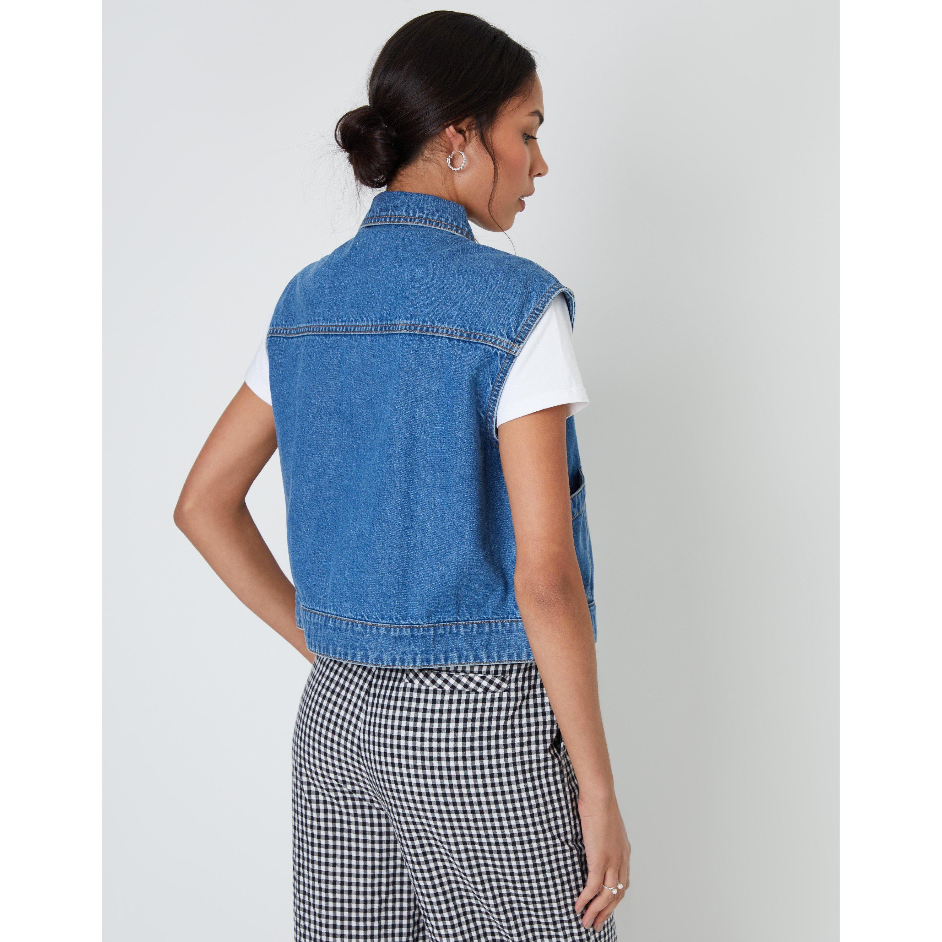 Mid Wash - Threadbare - Women's Lucky Denim Structured Fit Jacket - 3