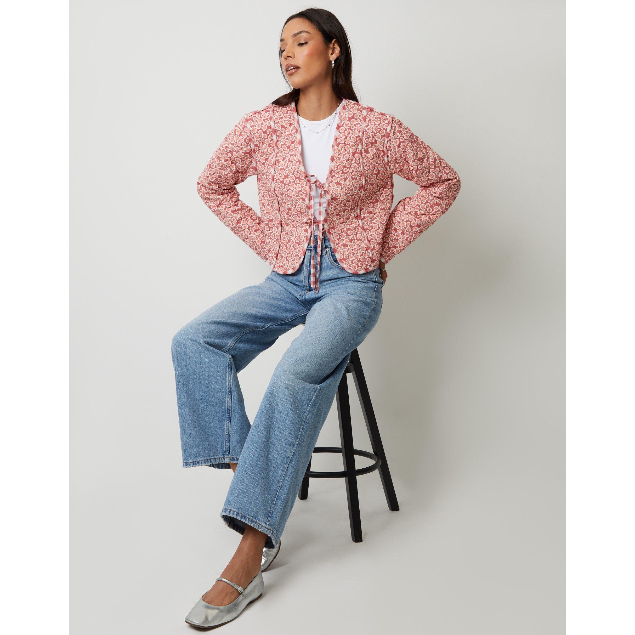 Rosa - Threadbare - Vallarta Diamond Quilted Lightweight Slim Fit Jacket - 2