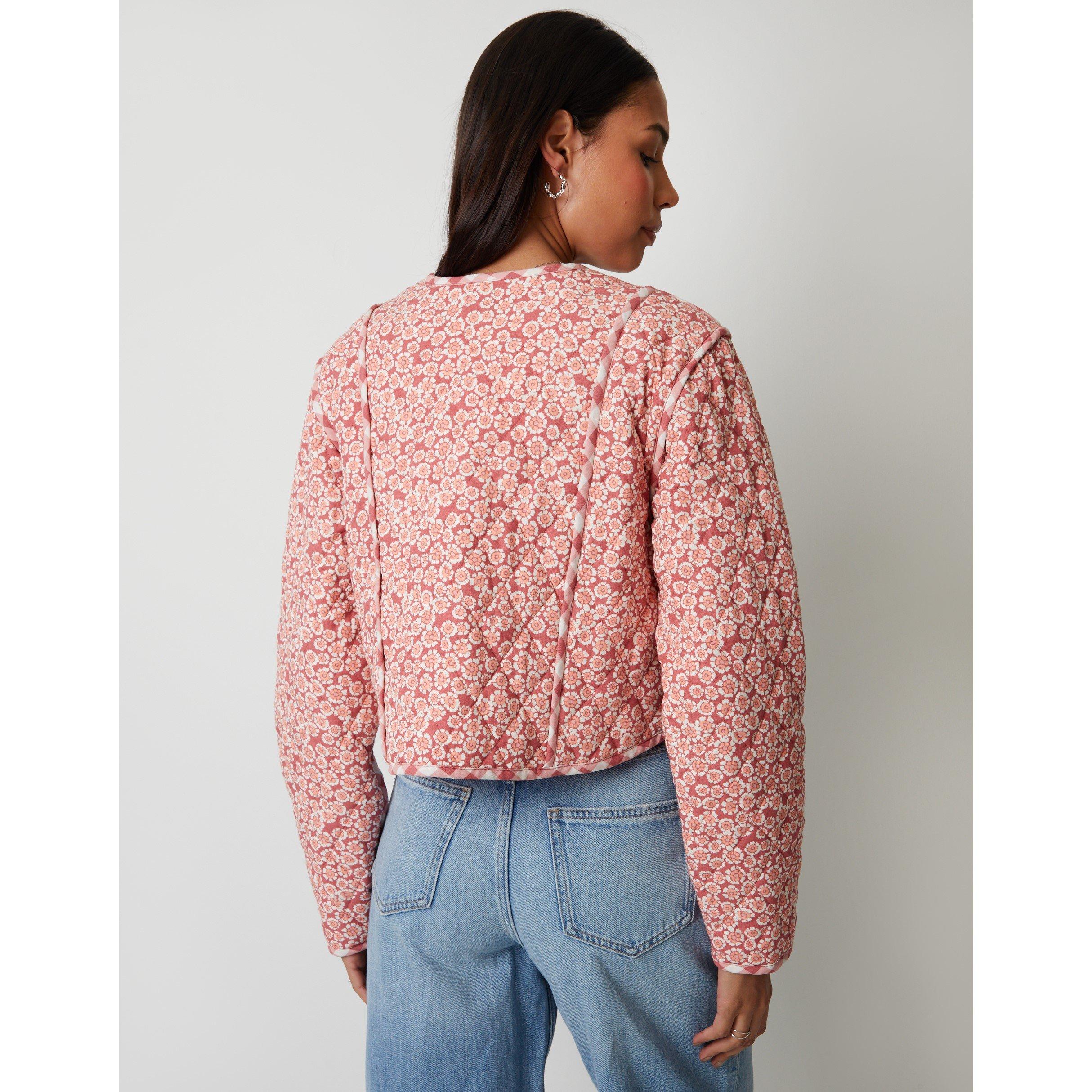 Rosa - Threadbare - Vallarta Diamond Quilted Lightweight Slim Fit Jacket - 3