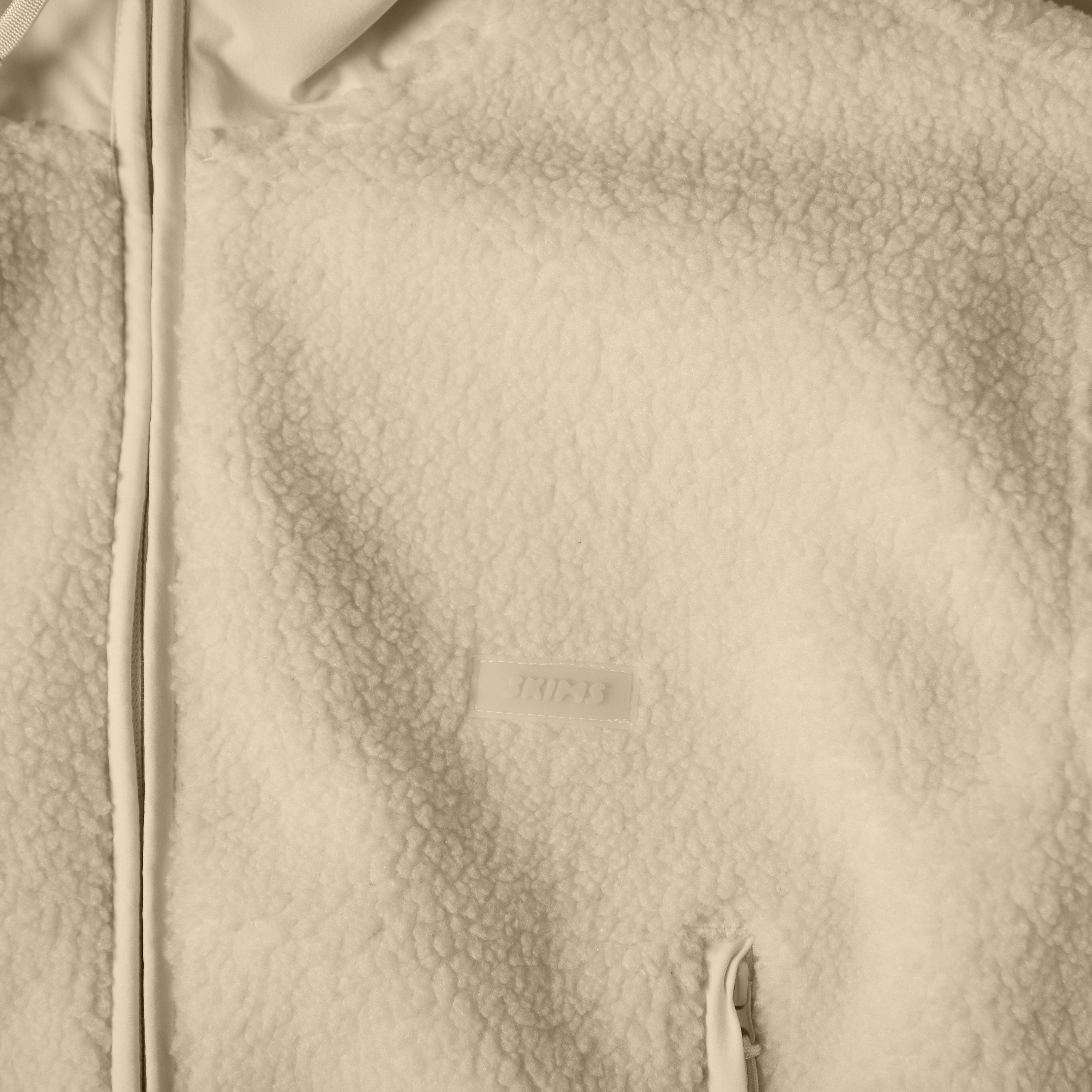 Ecru - SKIMS - Women's Cr Teddy Coat - 3