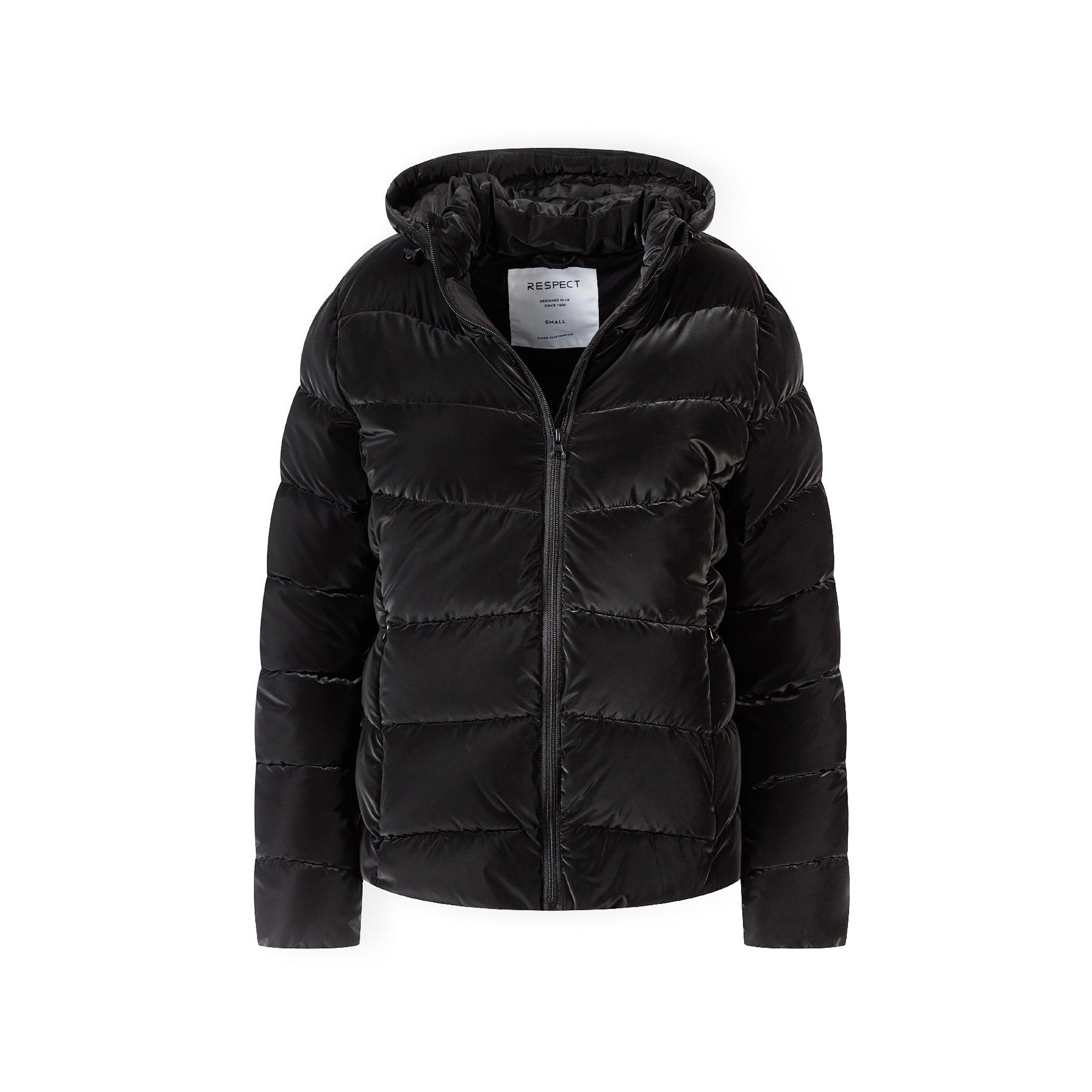 Schwarz - Minoti - Women velvet feel padded jacket black XS-XL - 5