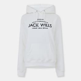 Jack Wills Hunston Graphic Logo Hoodie