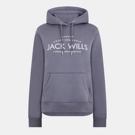 Jack Wills Hunston Graphic Logo Hoodie
