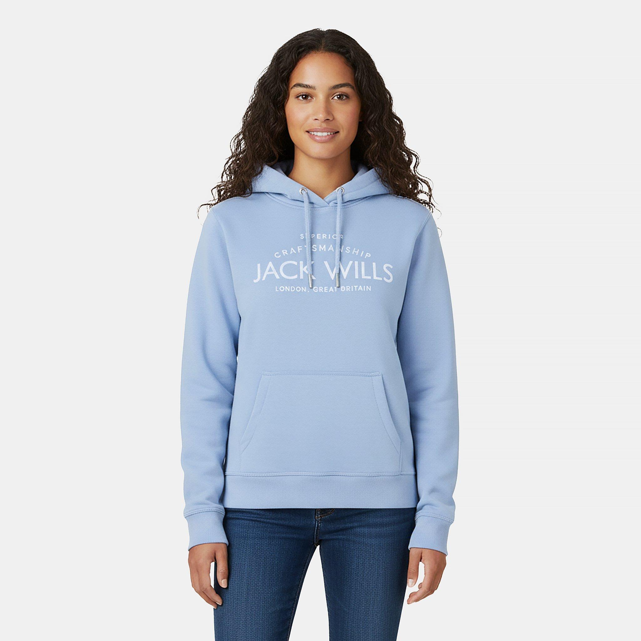 Soft Blue - Jack Wills - Hunston Graphic Logo Hoodie - 3