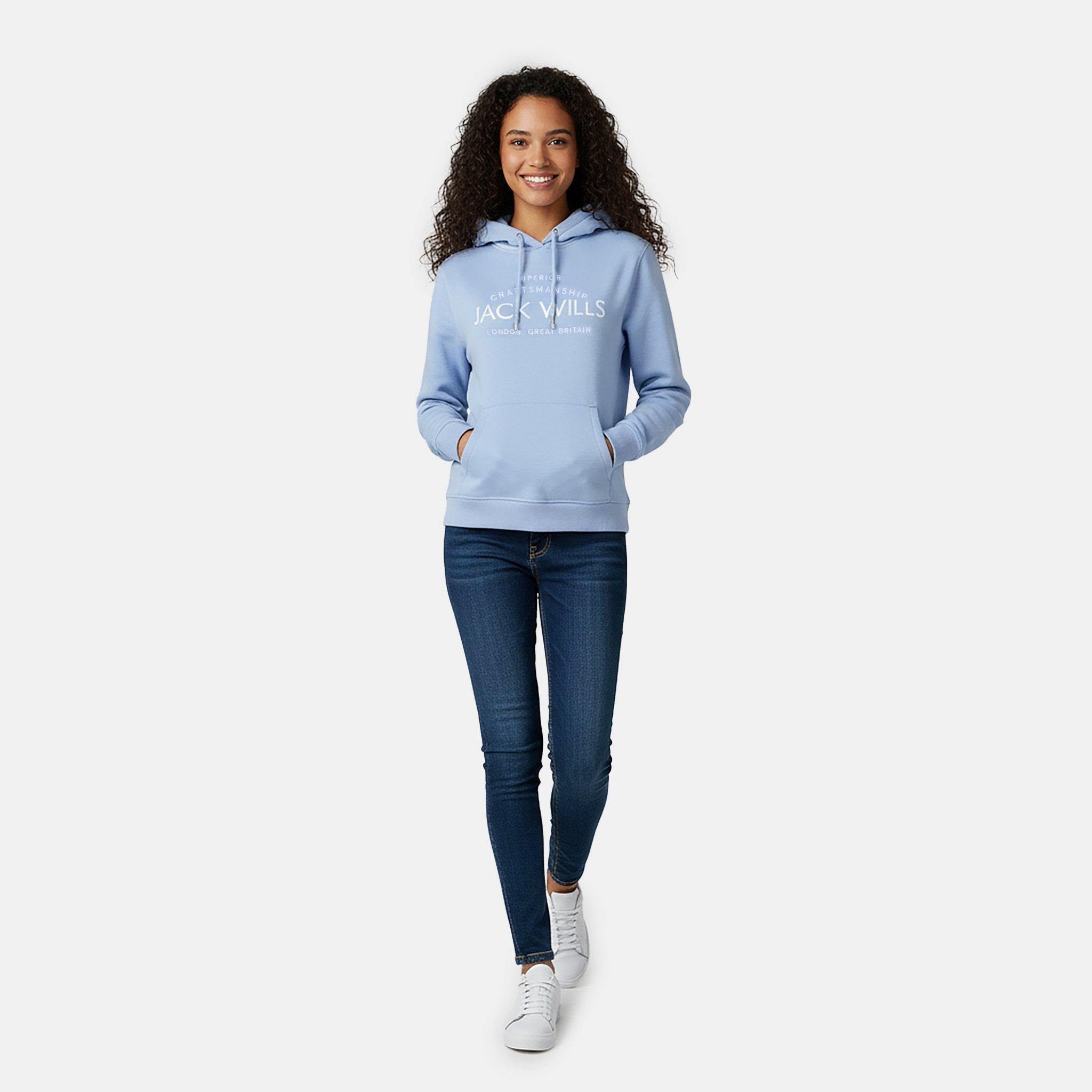 Soft Blue - Jack Wills - Hunston Graphic Logo Hoodie - 5