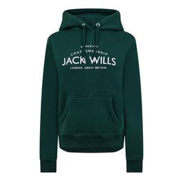 Jack Wills JW Hunston Graphic Logo Hoodie