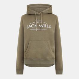 Jack Wills Hunston Graphic Logo Hoodie