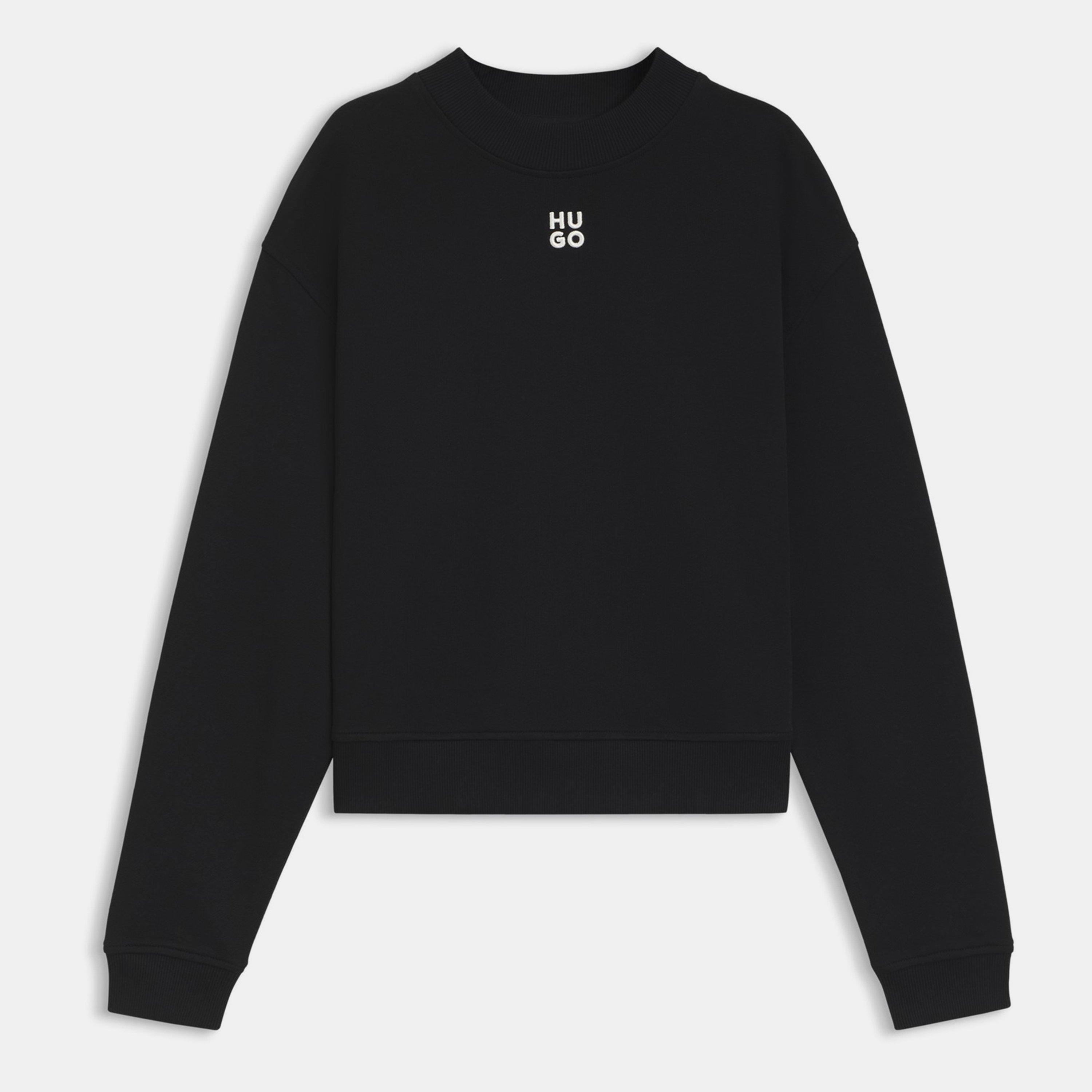 Black 001 - Hugo - Women's Daxandria Crew Sweatshirt - 1