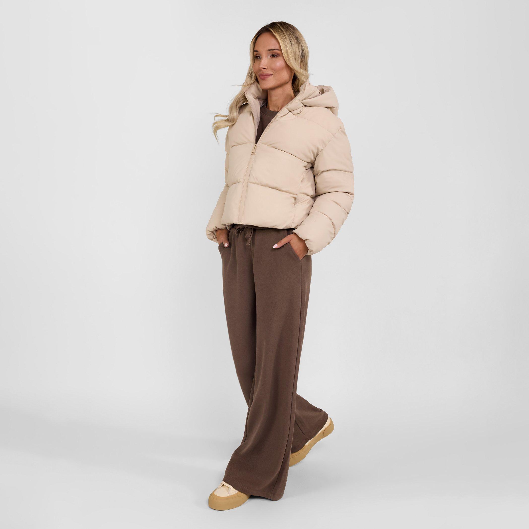 Stone - Minoti - Women short quilted water repellent jacket with hood grey - 3