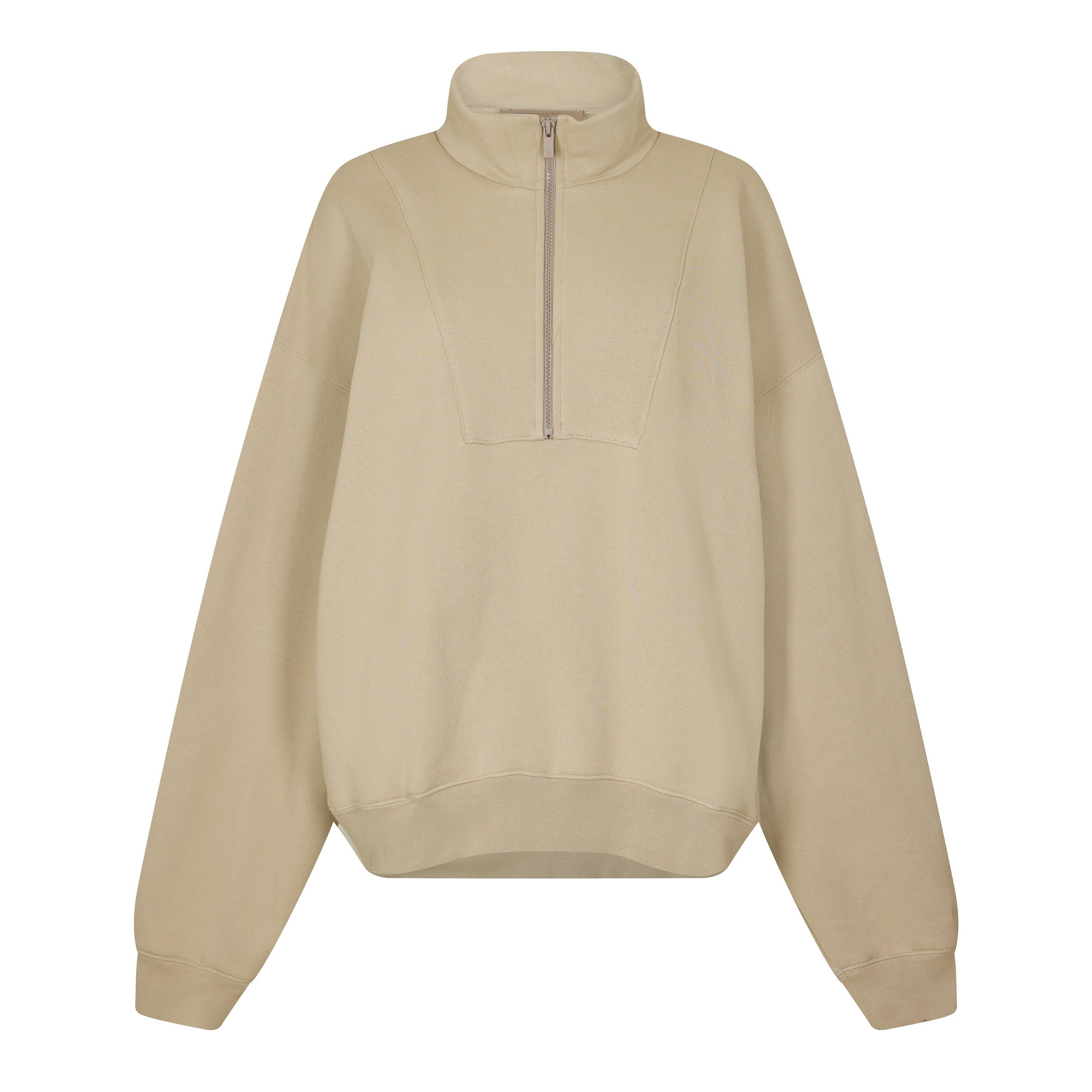 Fear Of God Essentials Women's 1/4 Zip Fleece - Wheat - 18 (2XL)