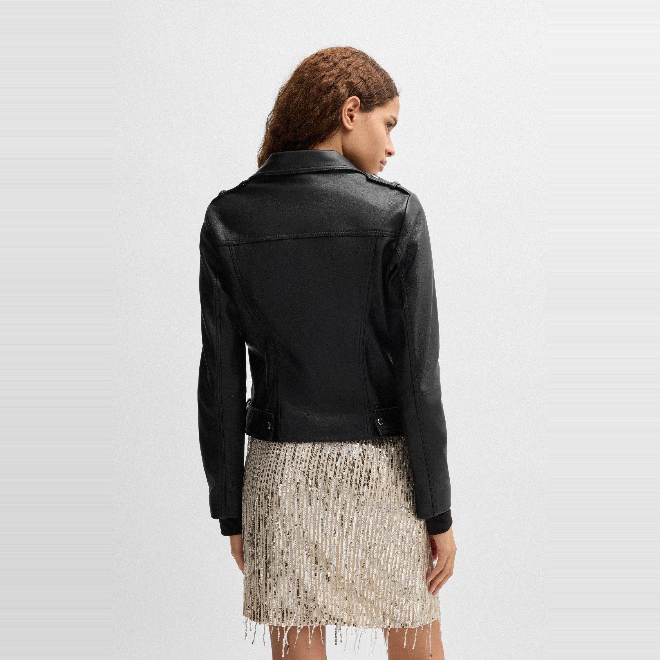 Black - Boss - Women's C Sameli Leather Jacket - 3