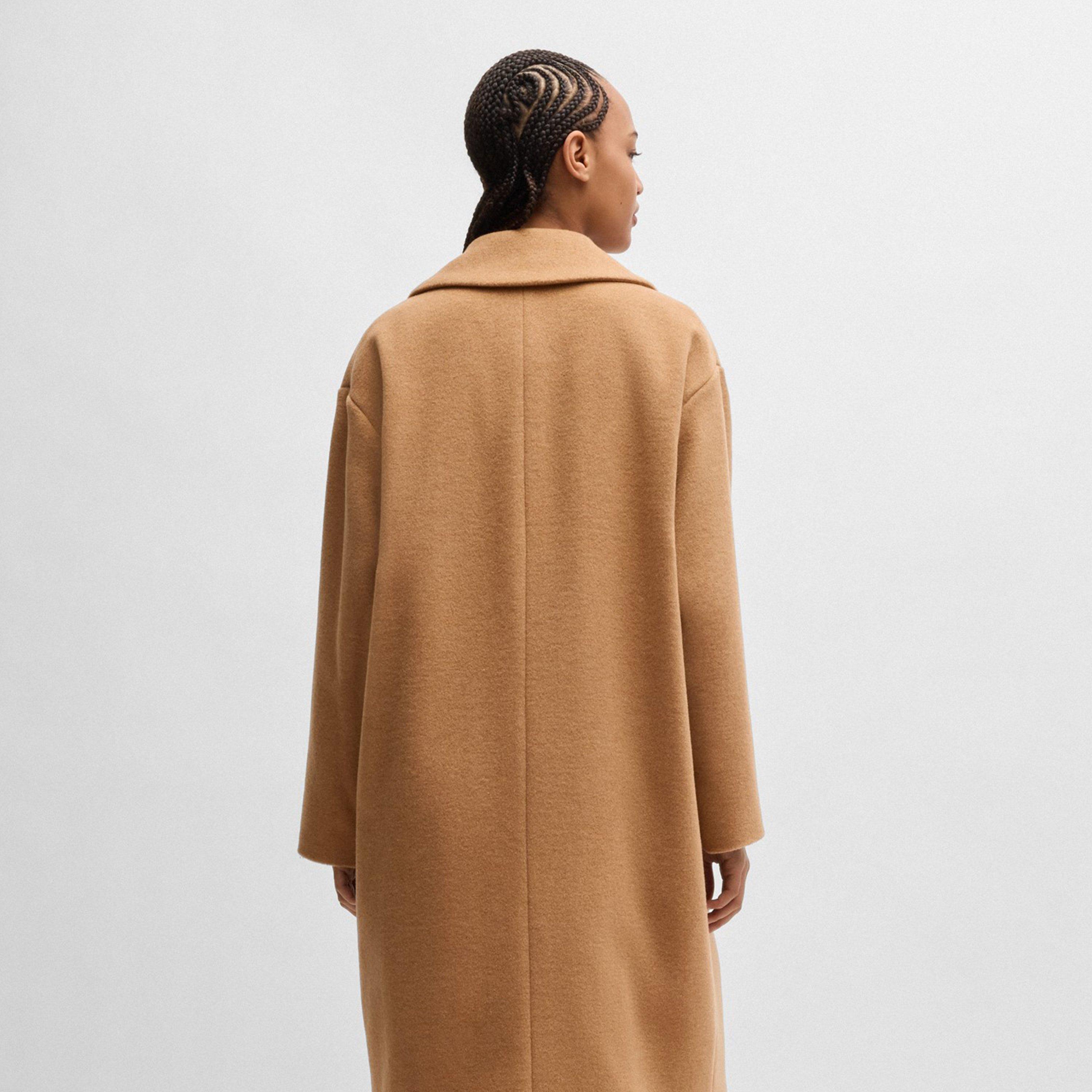 Open Brown - Hugo - Women's Overcoat - 3