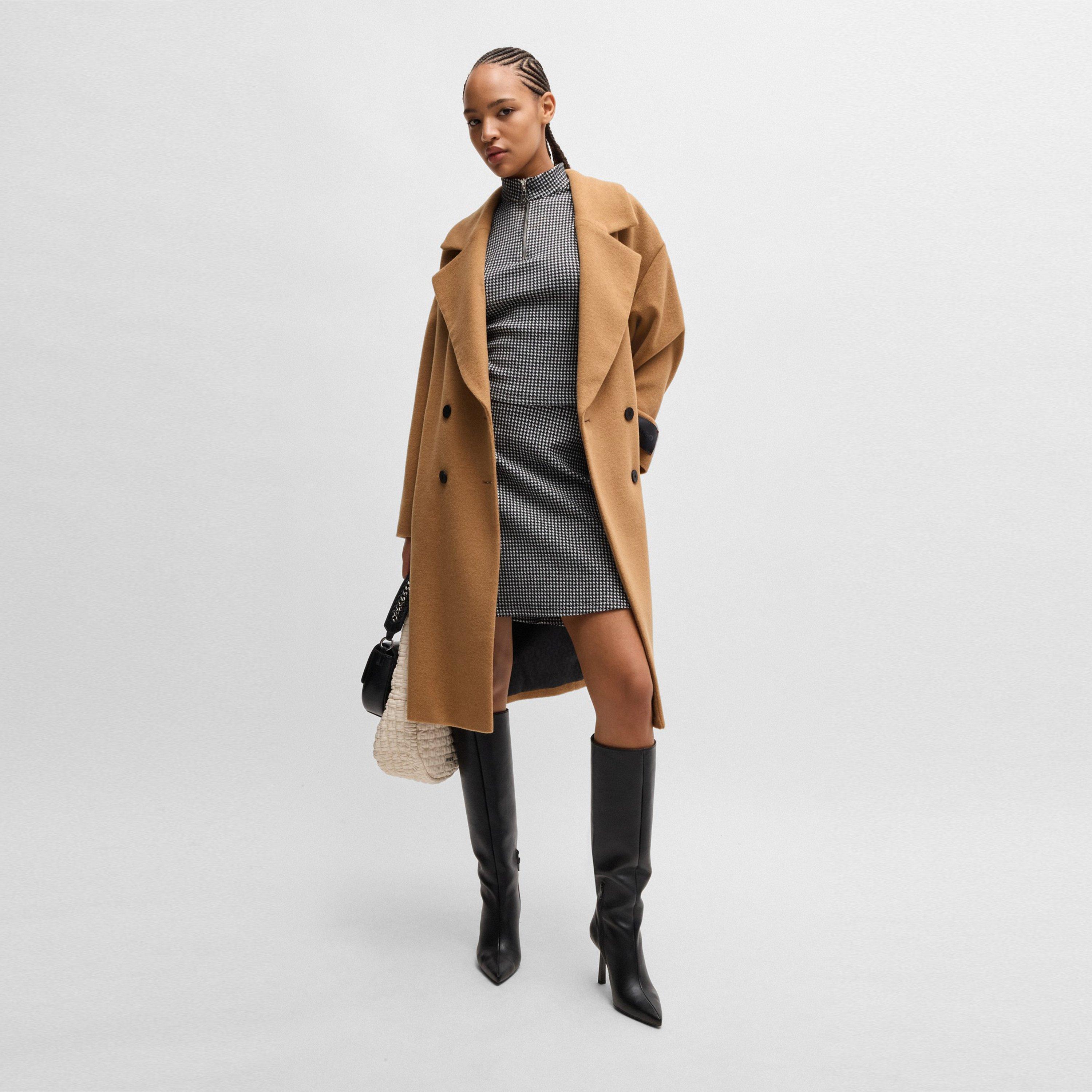 Open Brown - Hugo - Women's Overcoat - 5