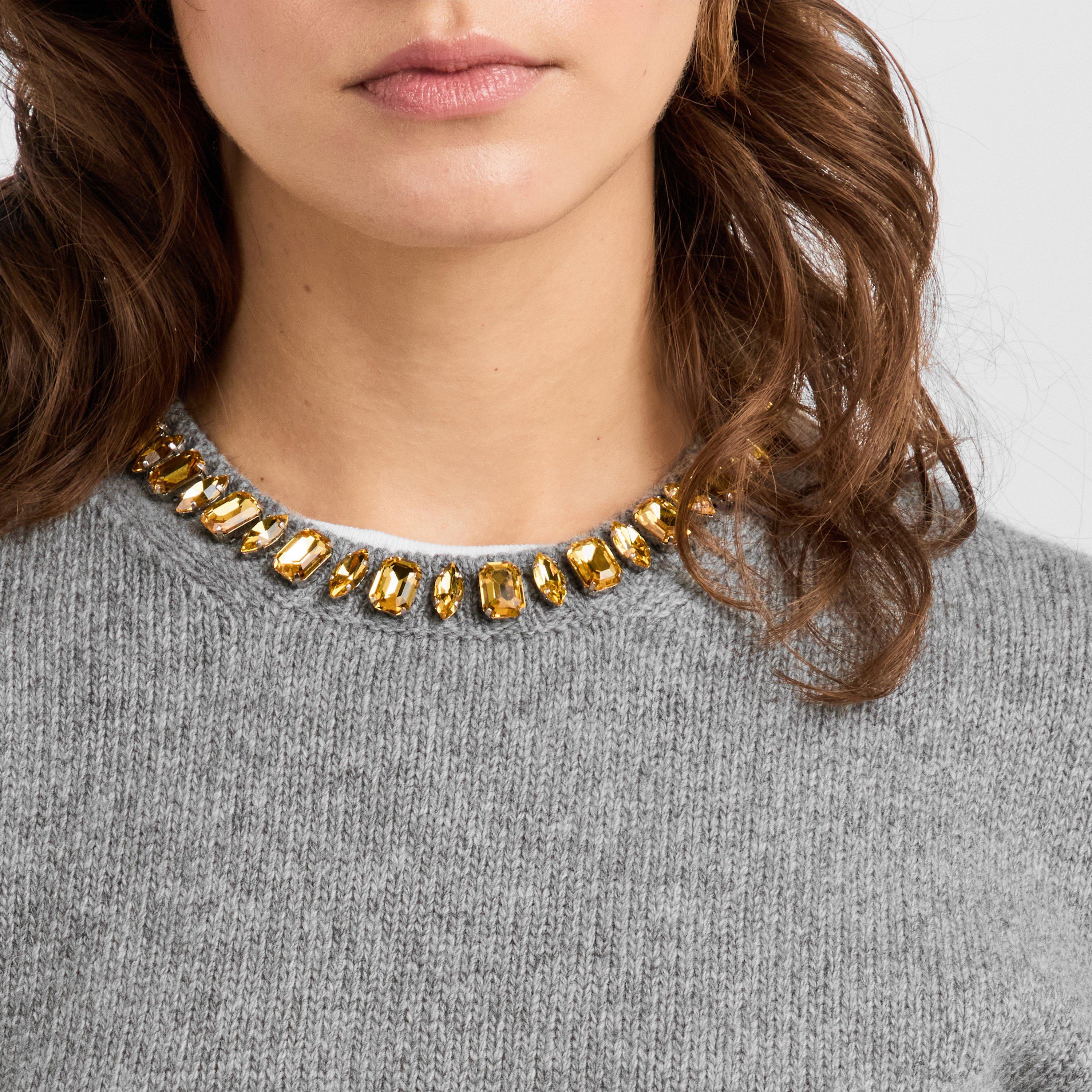 Grey - Prada - Prada Embelishd Knit Ld62 - 5