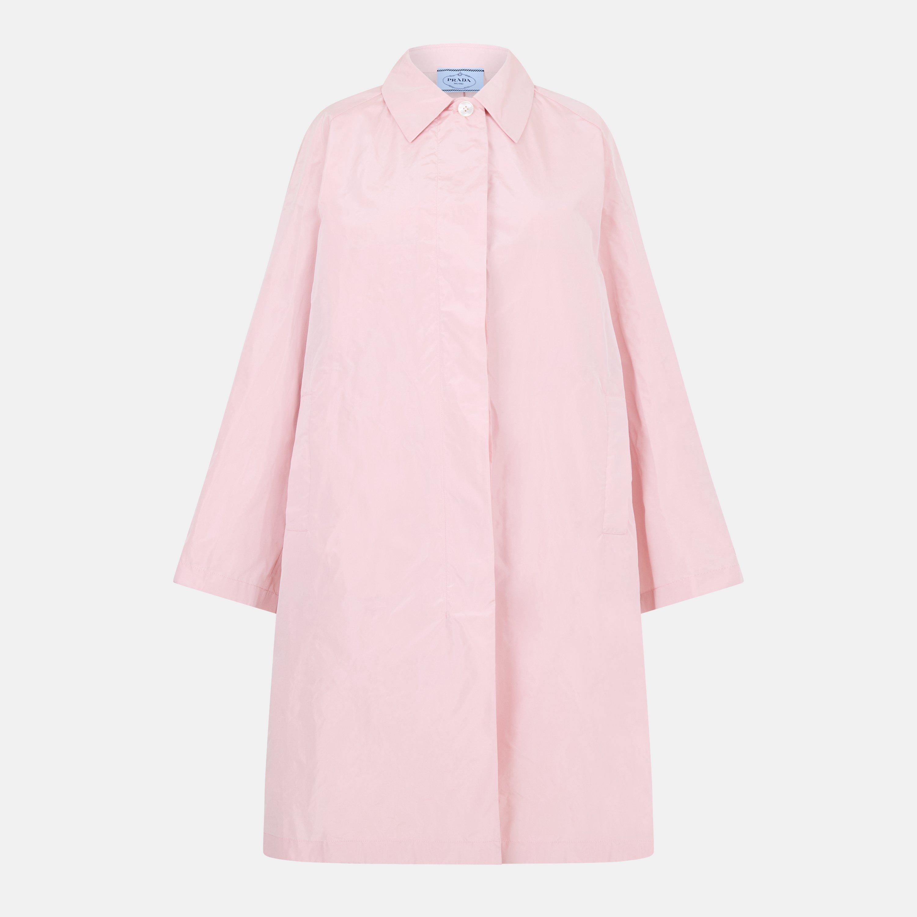 Prada Women's Taffeta Overcoat - Albastro - Size 42 (UK 10)