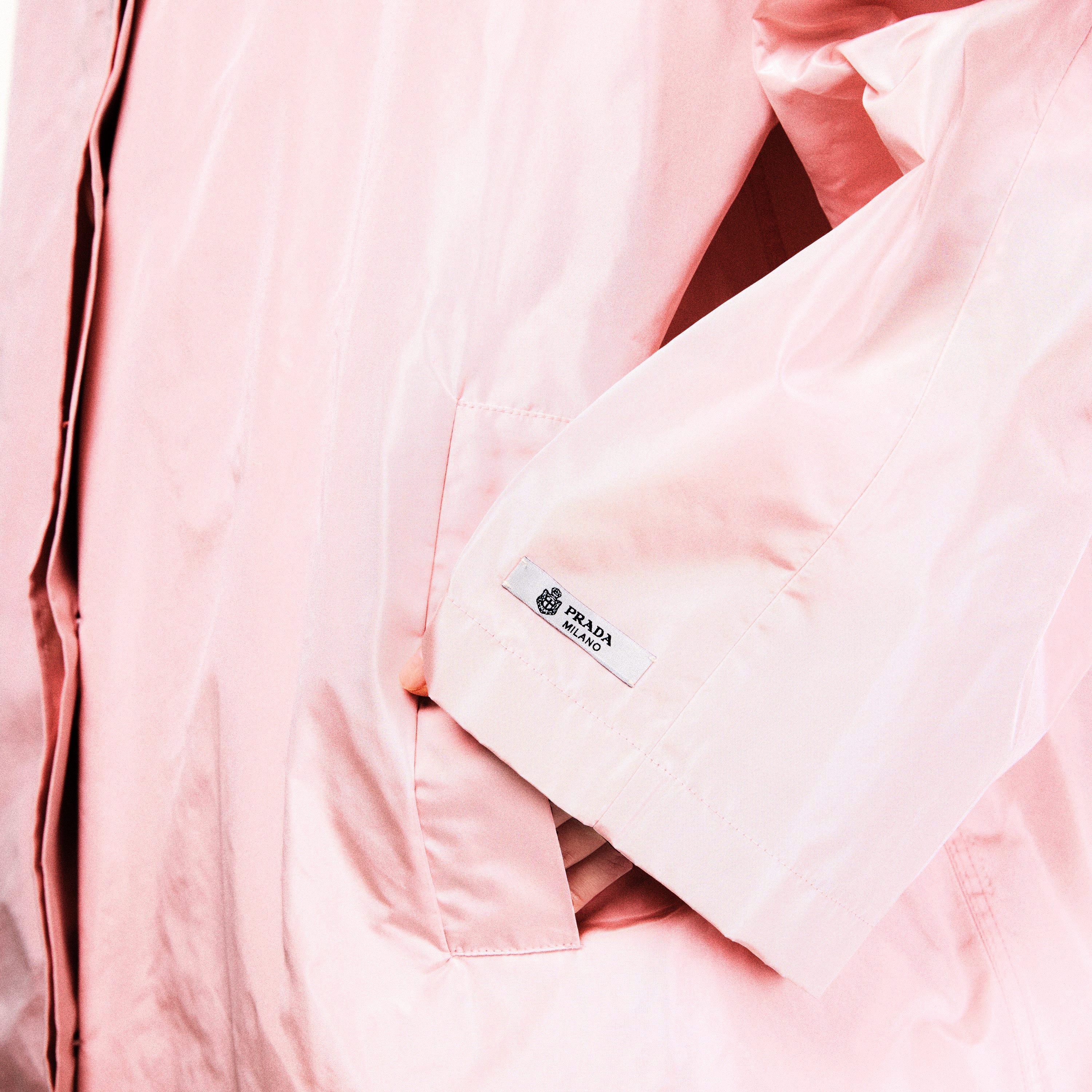 Albastro - Prada - Prada Taffeta Coat Ld62 - 5