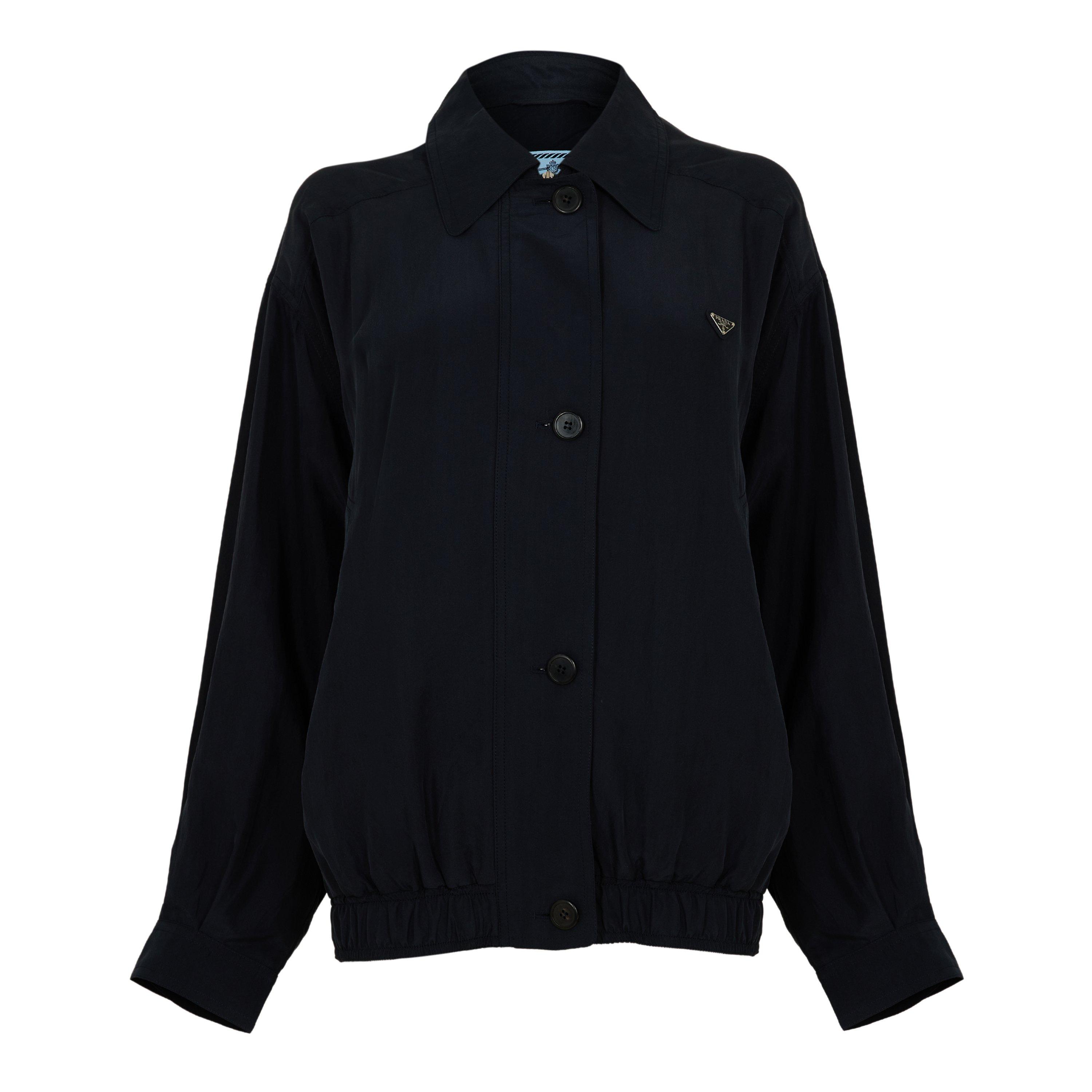 Prada Women's Logo Softshell Jacket - Blue - Size 40 (UK 8)