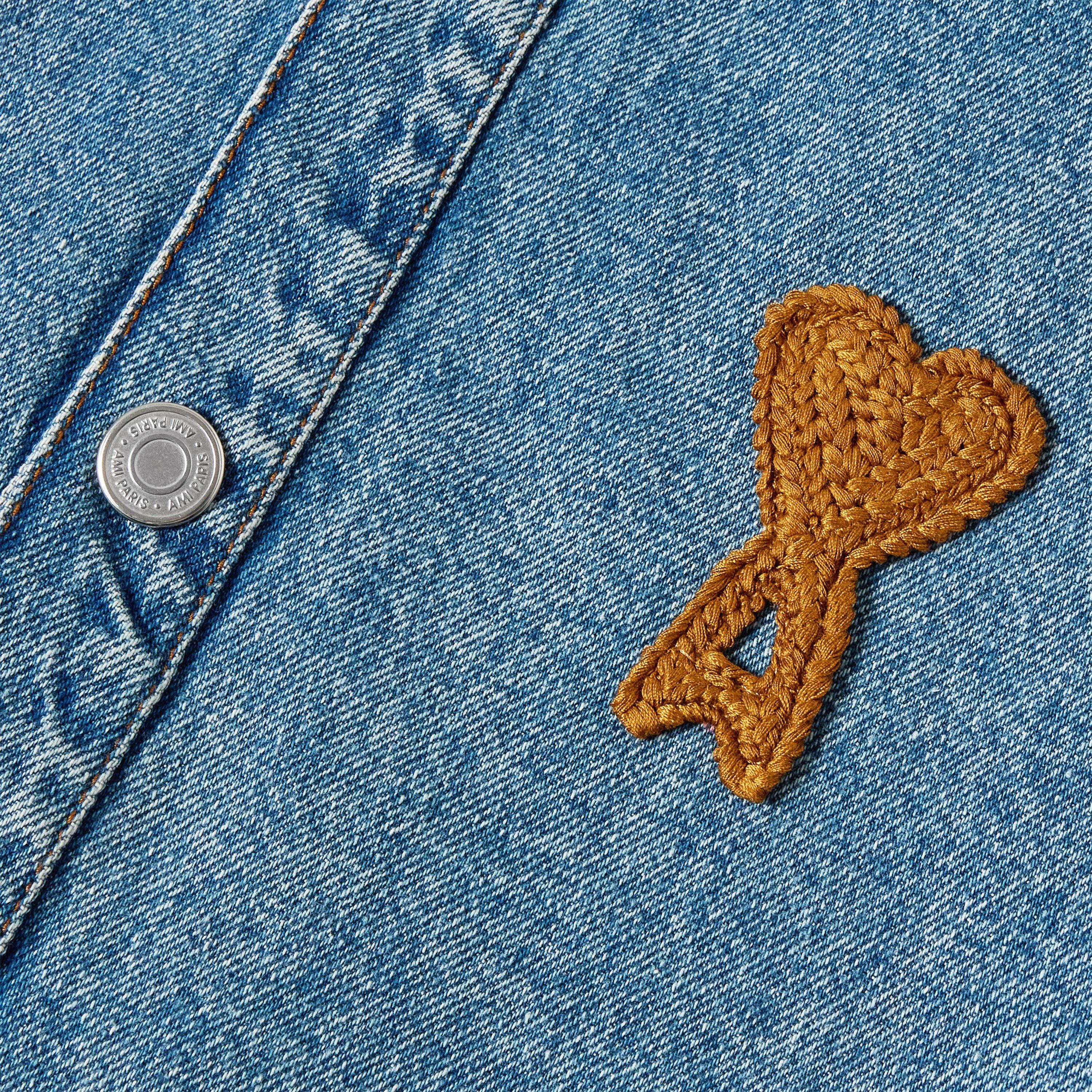 Bleu - Ami Paris - Women's Denim Overshirt - 5