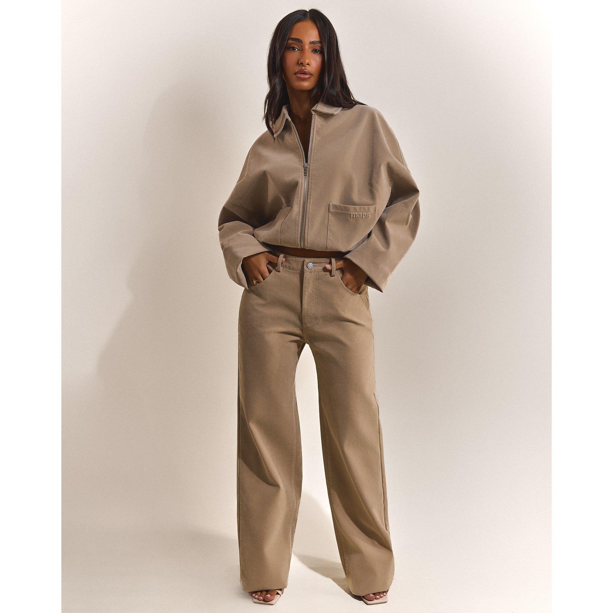 Stone - Mars The Label - Women's Suede Barn Jacket - 2