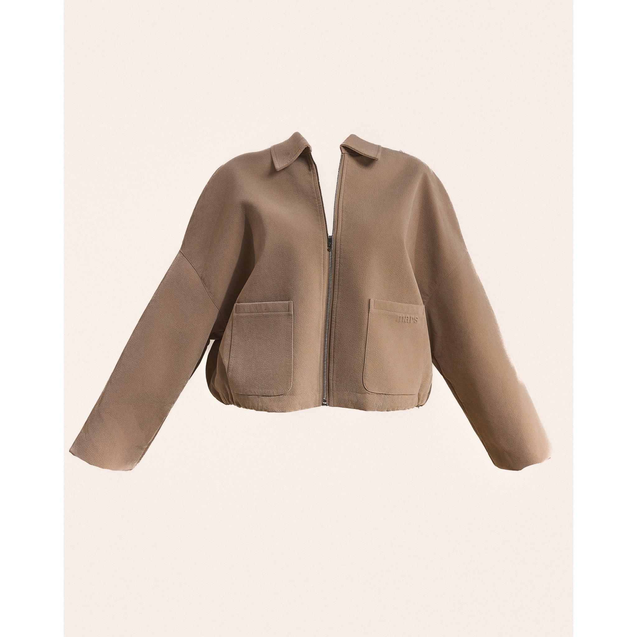 Stone - Mars The Label - Women's Suede Barn Jacket - 5