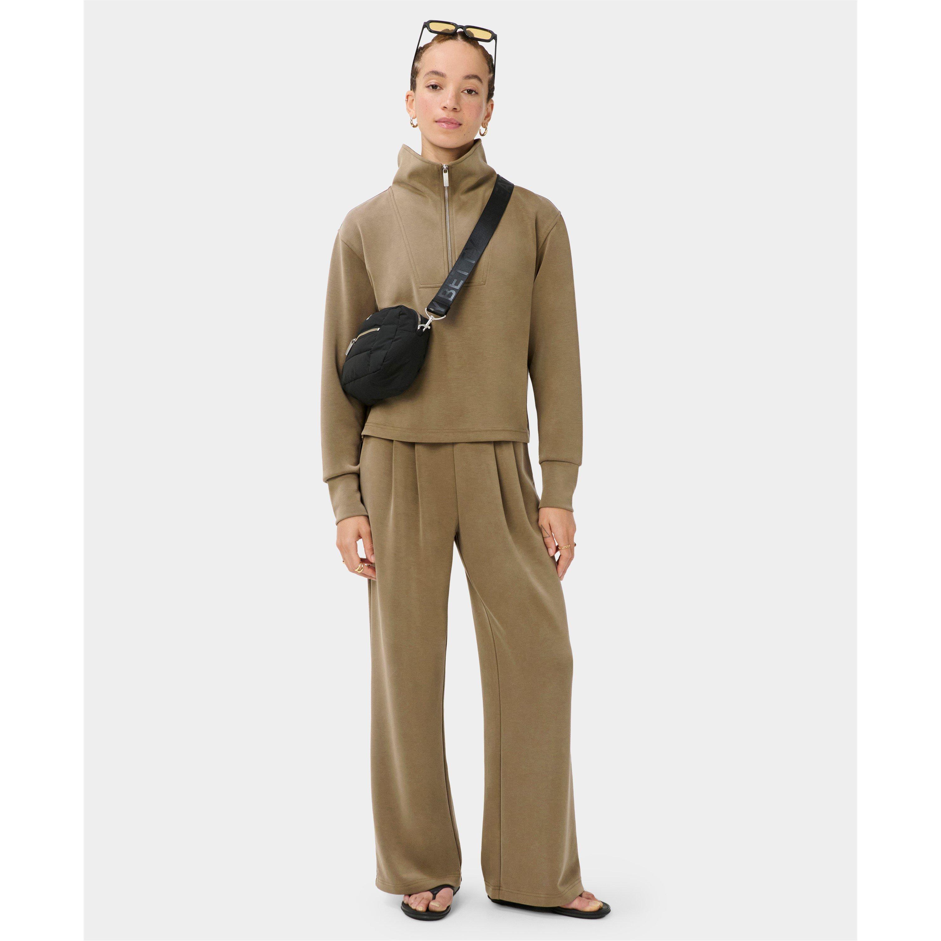 Khaki Brown - Sweaty Betty - Women's 1/4 Zip Fleece - 5