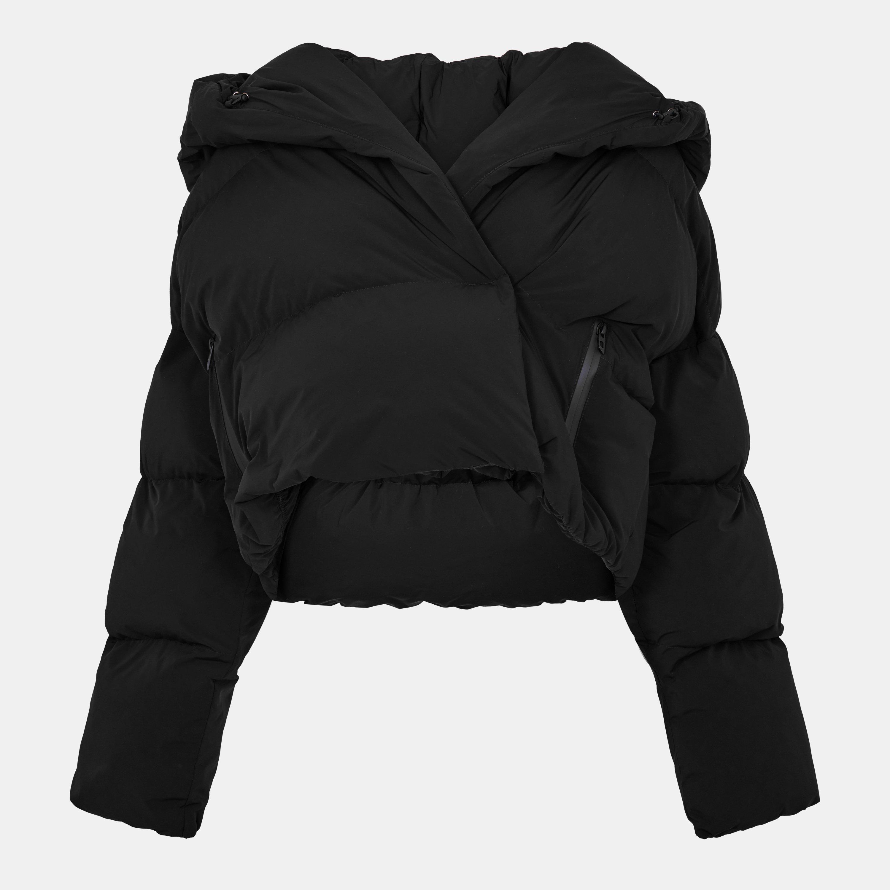 9XX - Diesel - Women's W-Iley-T1 Hooded Long Sleeve Short Puffer Jacket - 1