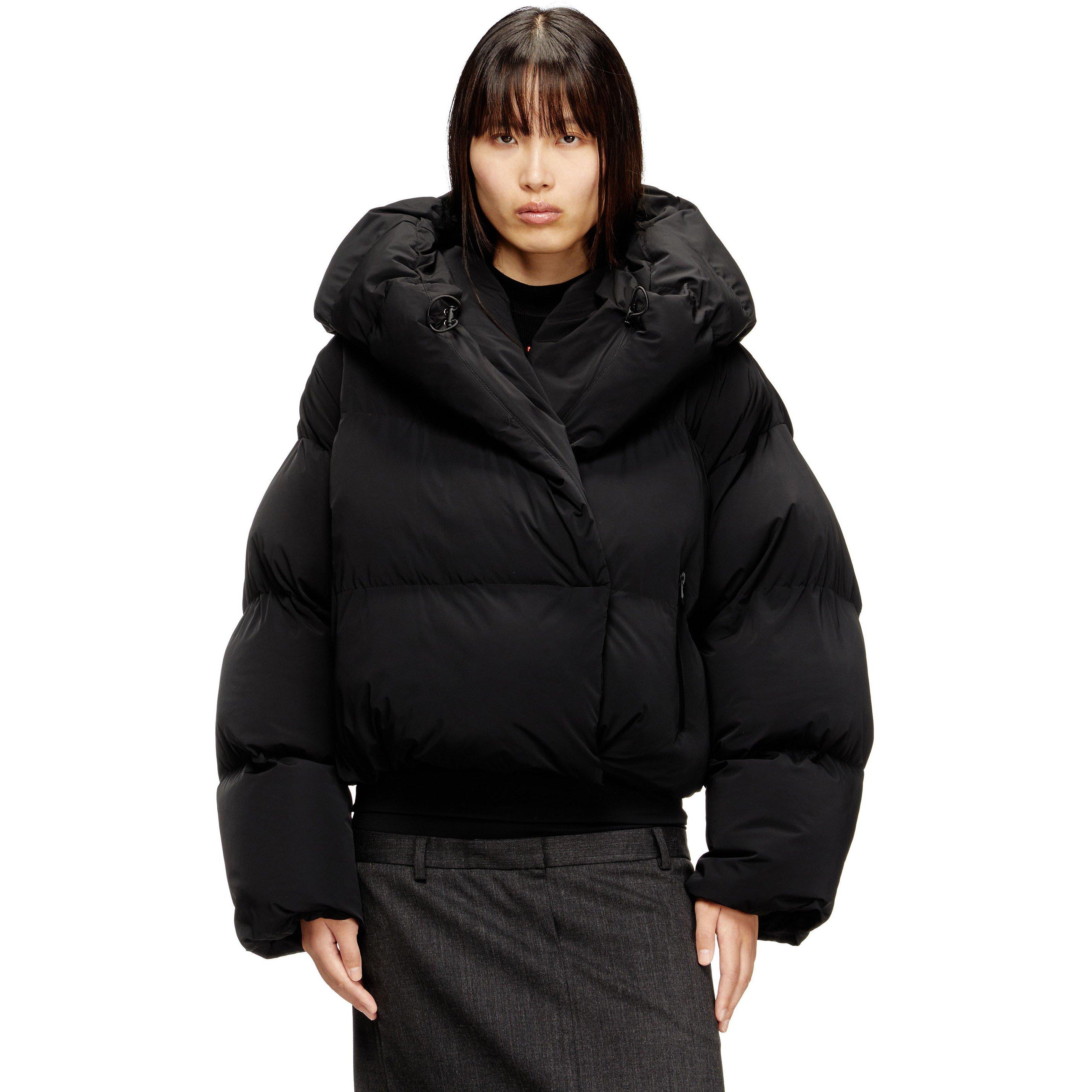 Diesel Jeans | Women's W-Iley-T1 Hooded Long Sleeve Short Puffer