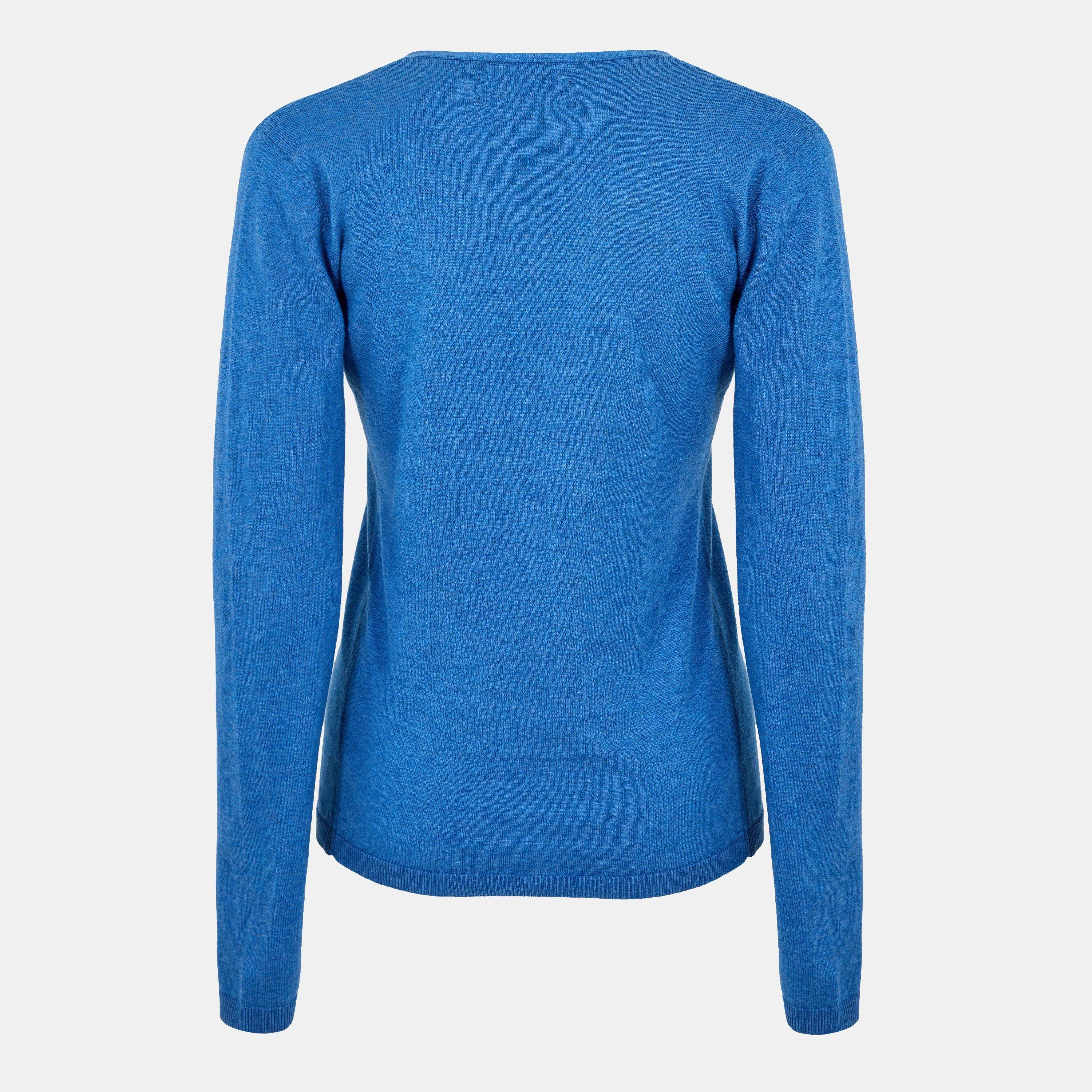 Blå - Musto - Charlotte Vneck Knit Fw Womens - 2