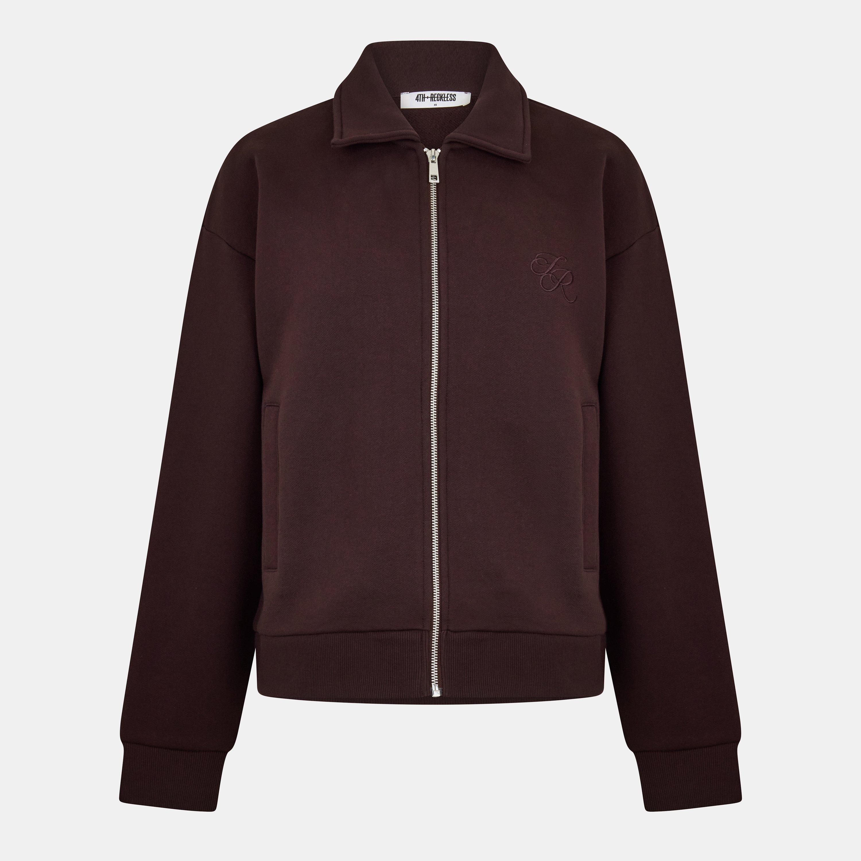 Chocolate - 4th and Reckless - Women's Valerie Bomber Jacket - 1