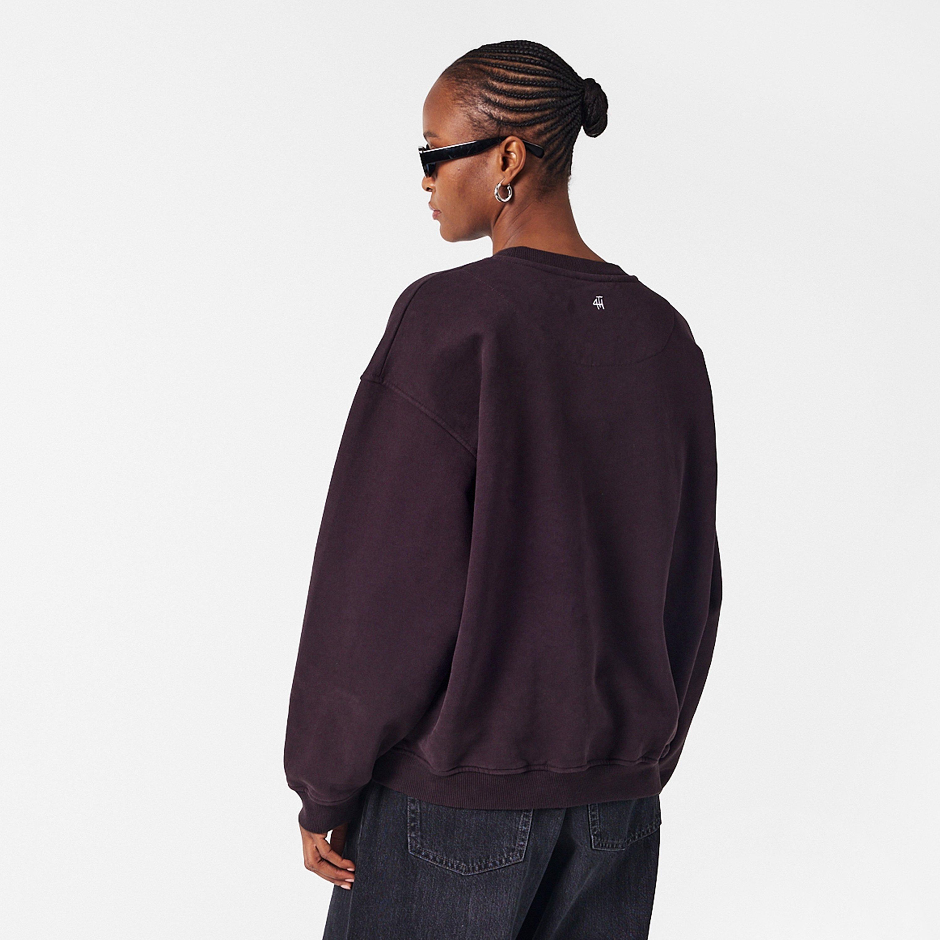 Chocolate - 4th and Reckless - Women's Leon Crew Sweatshirt - 4