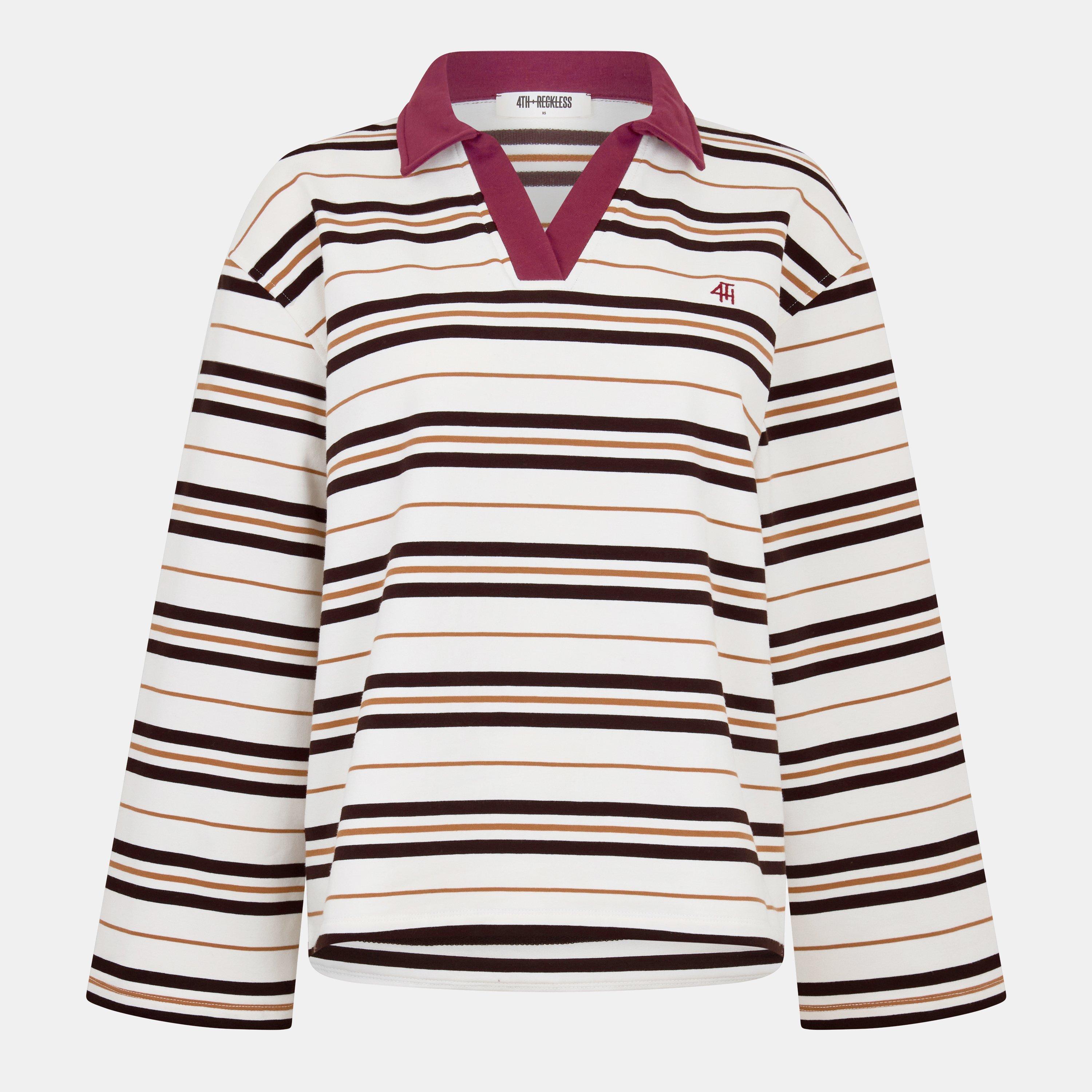 Chocolate - 4th and Reckless - Women's Haily Knitted Top - 1
