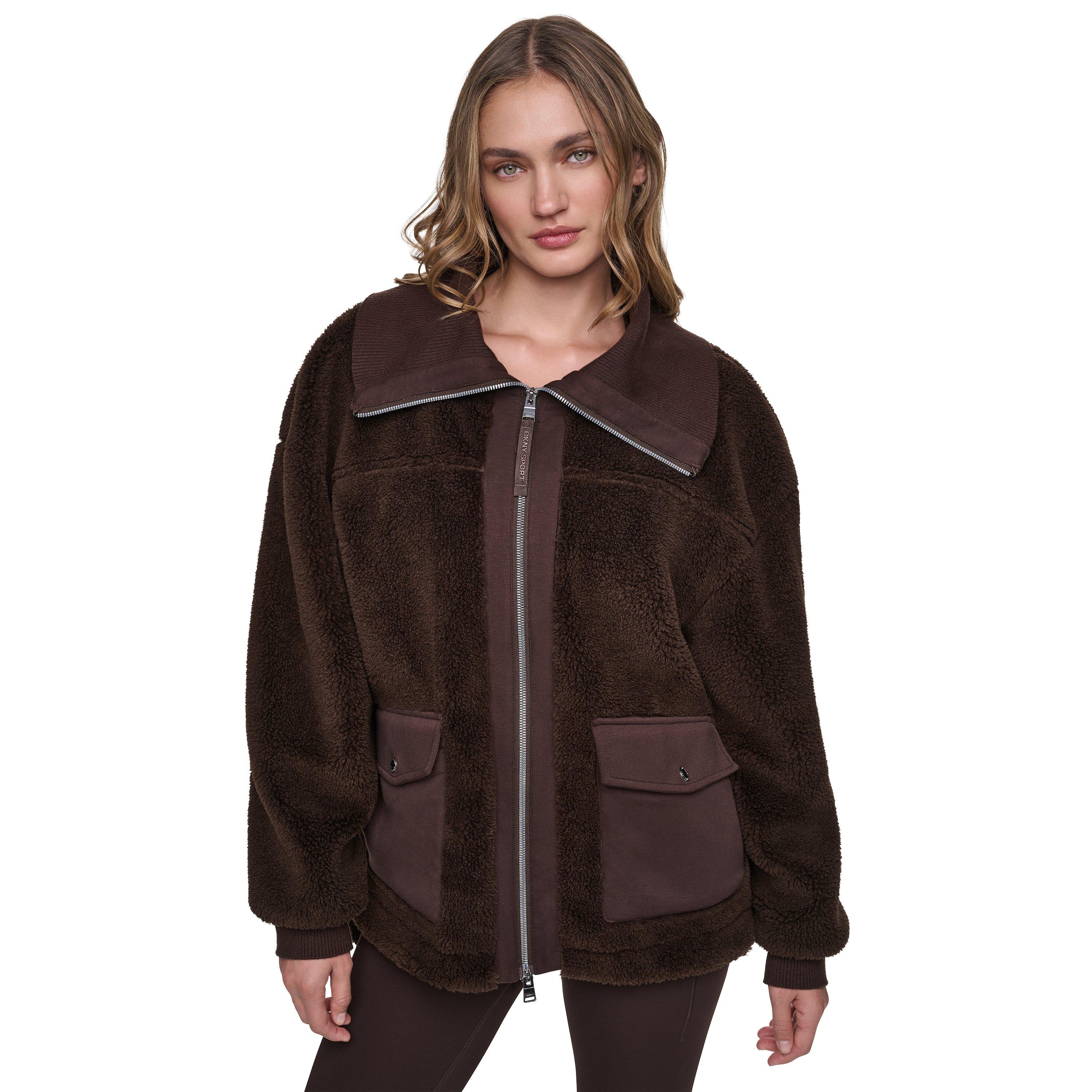 Espresso - DKNY - DKNY FnlNk Shrpa Jkt Ld64 - 1
