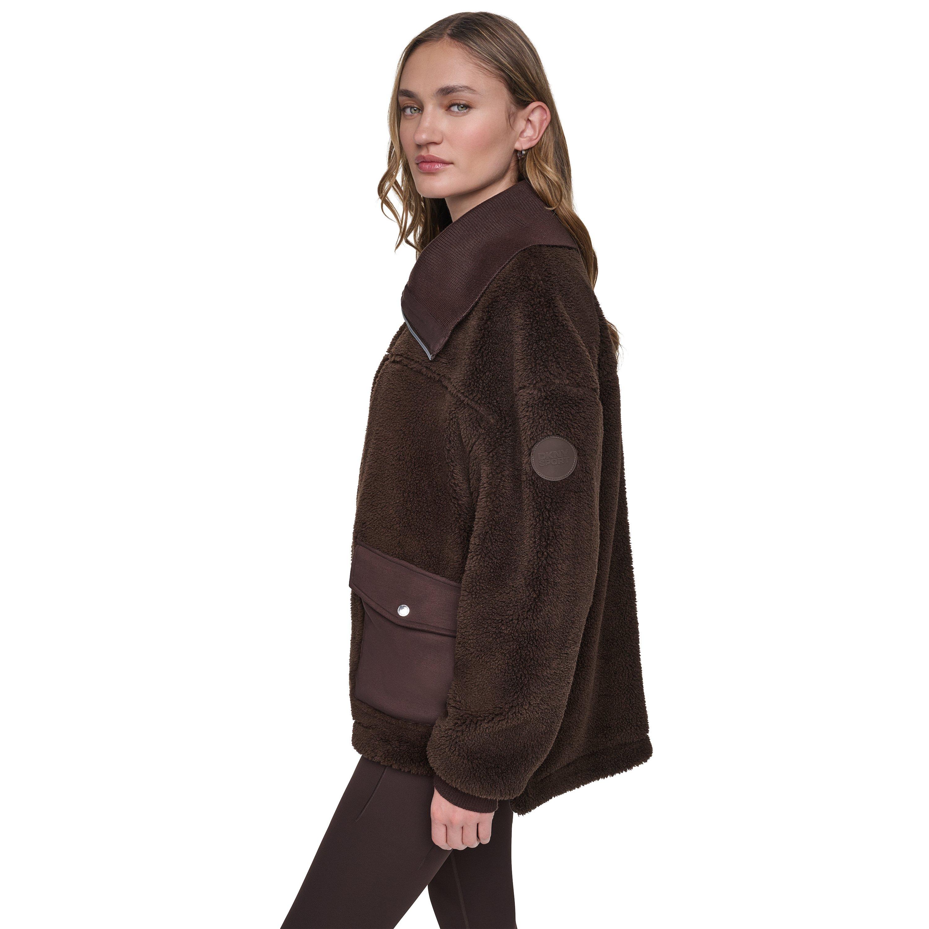 Espresso - DKNY - DKNY FnlNk Shrpa Jkt Ld64 - 2