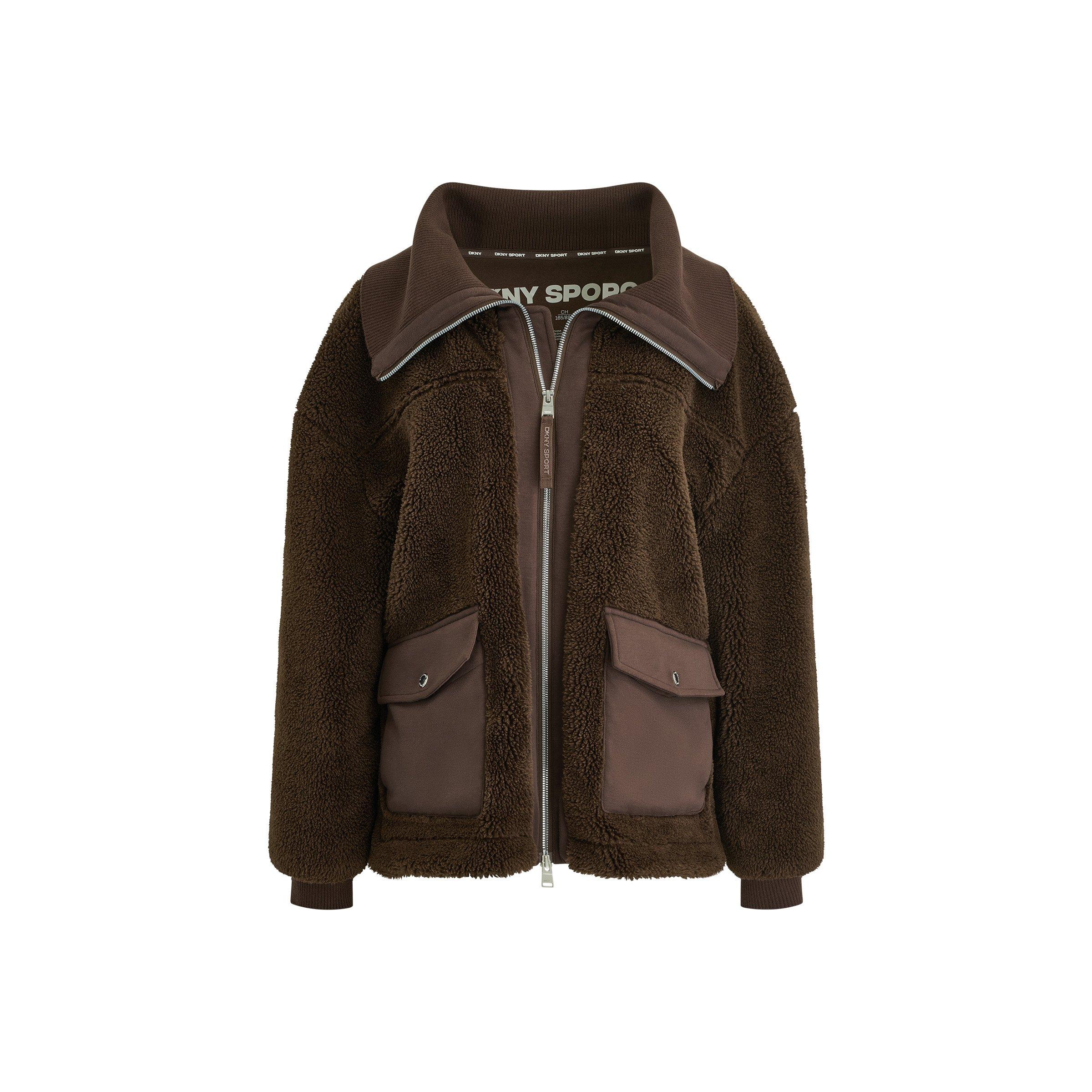 Espresso - DKNY - DKNY FnlNk Shrpa Jkt Ld64 - 5