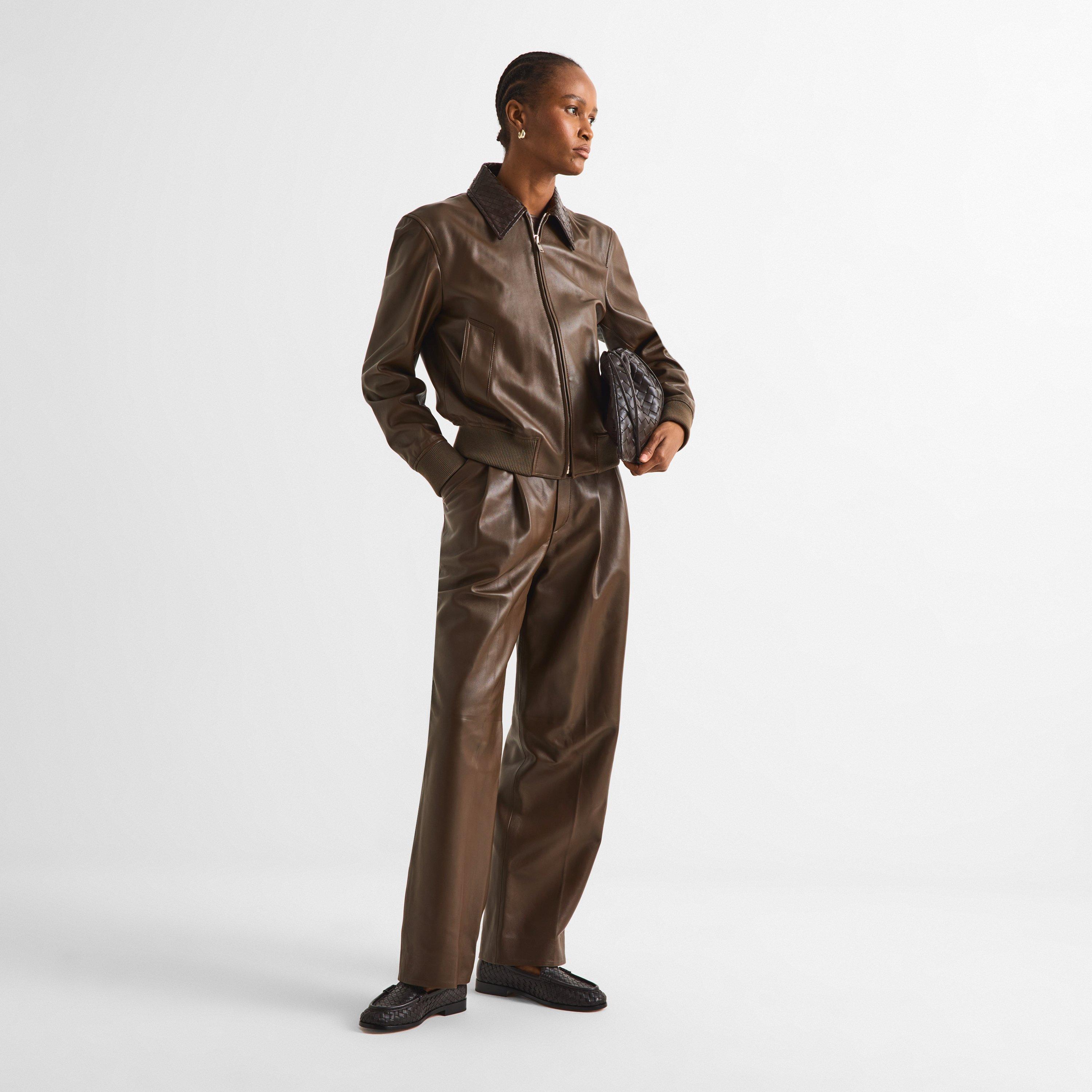 Wader Green - Bottega Veneta - BV Leather Jacket Ld63 - 6