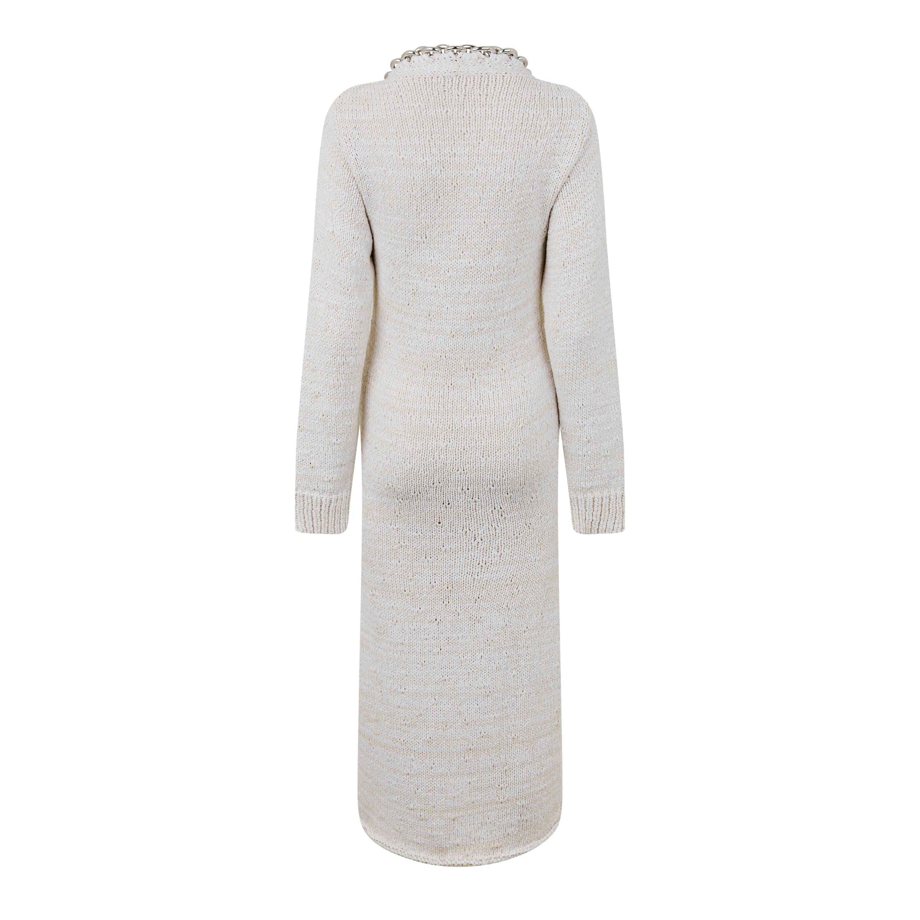 Chalk - Bottega Veneta - Women's Knitted Jumper Dress - 2