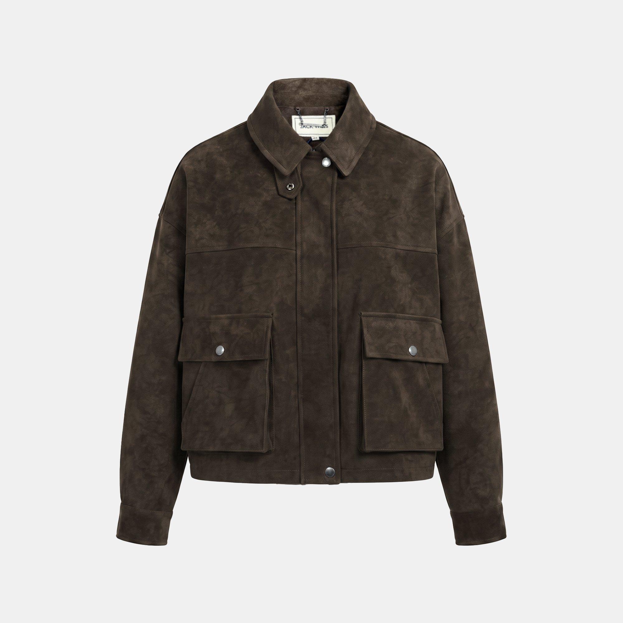 Camel - Jack Wills - JW Suede FN Bomber Ld64 - 1