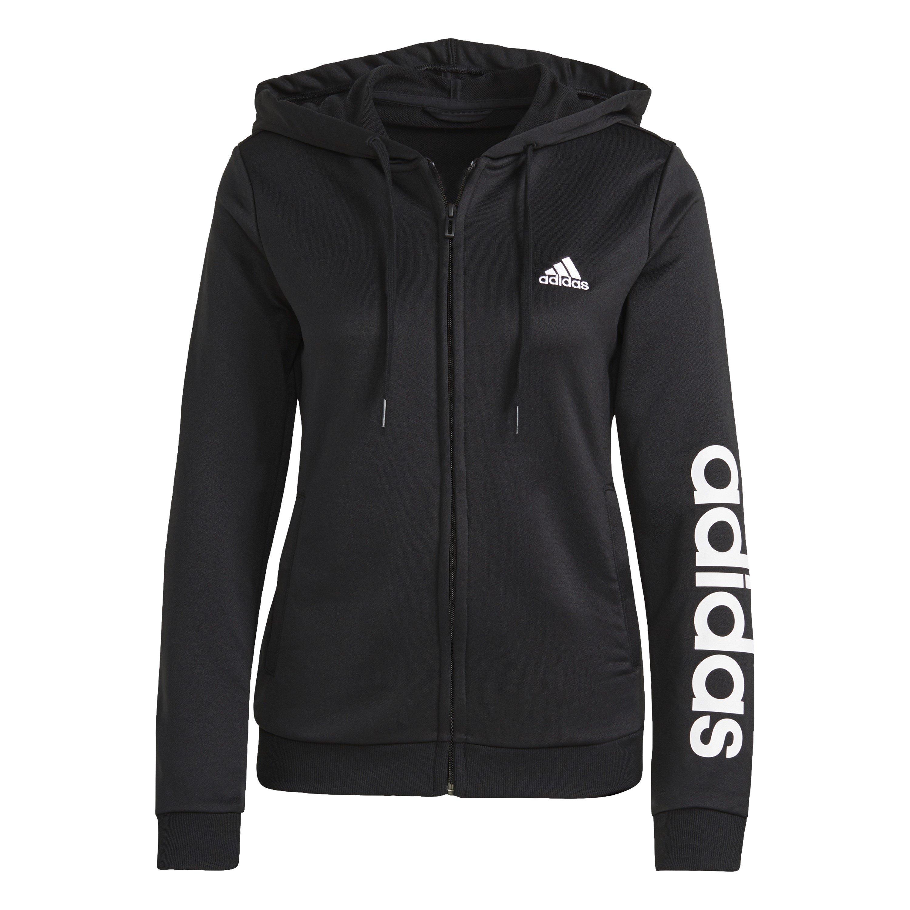 Schwarz/Weiß - adidas - Fleece Tracksuit - 2