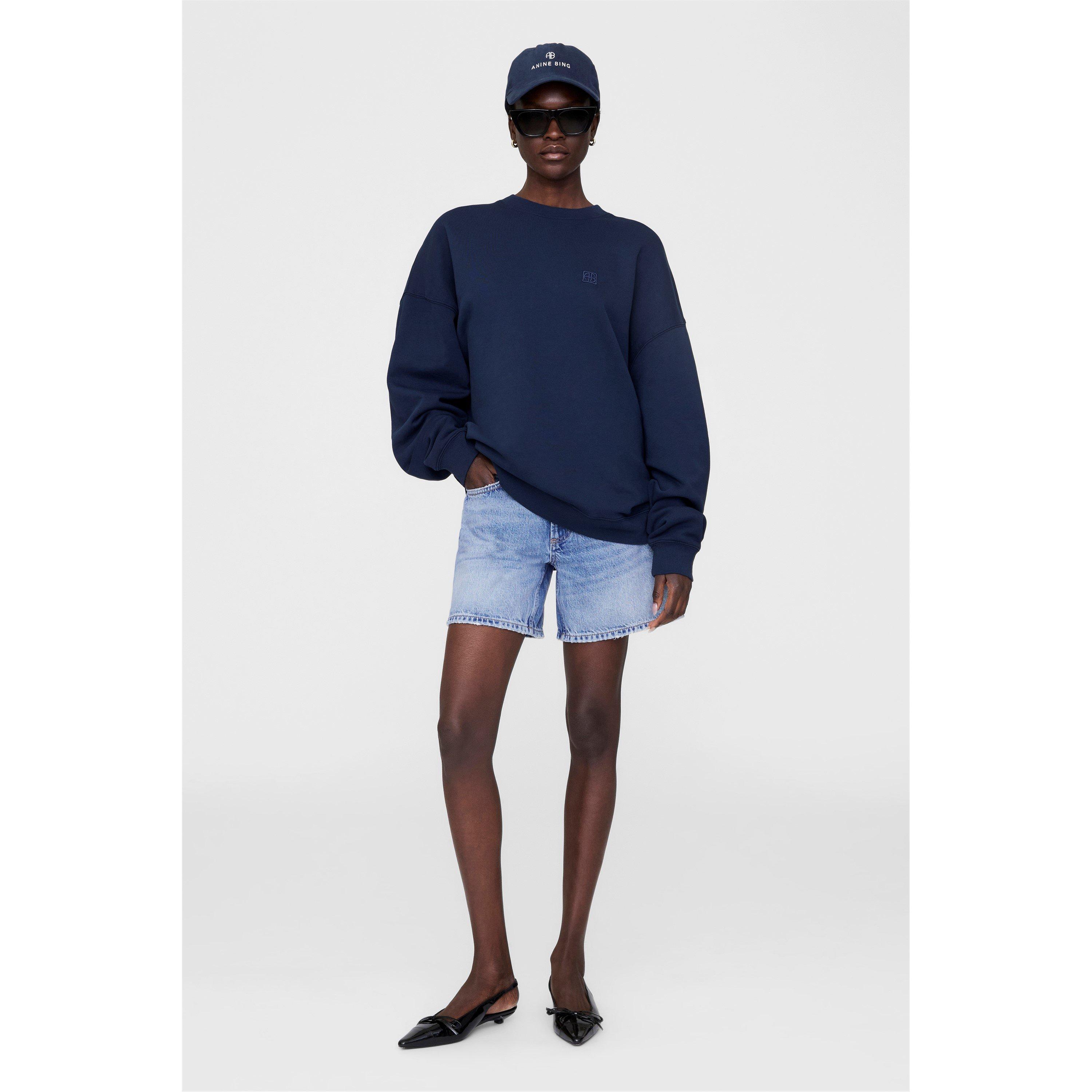Dark Blue - Anine Bing - Womens Miles Sweatshirt - 2