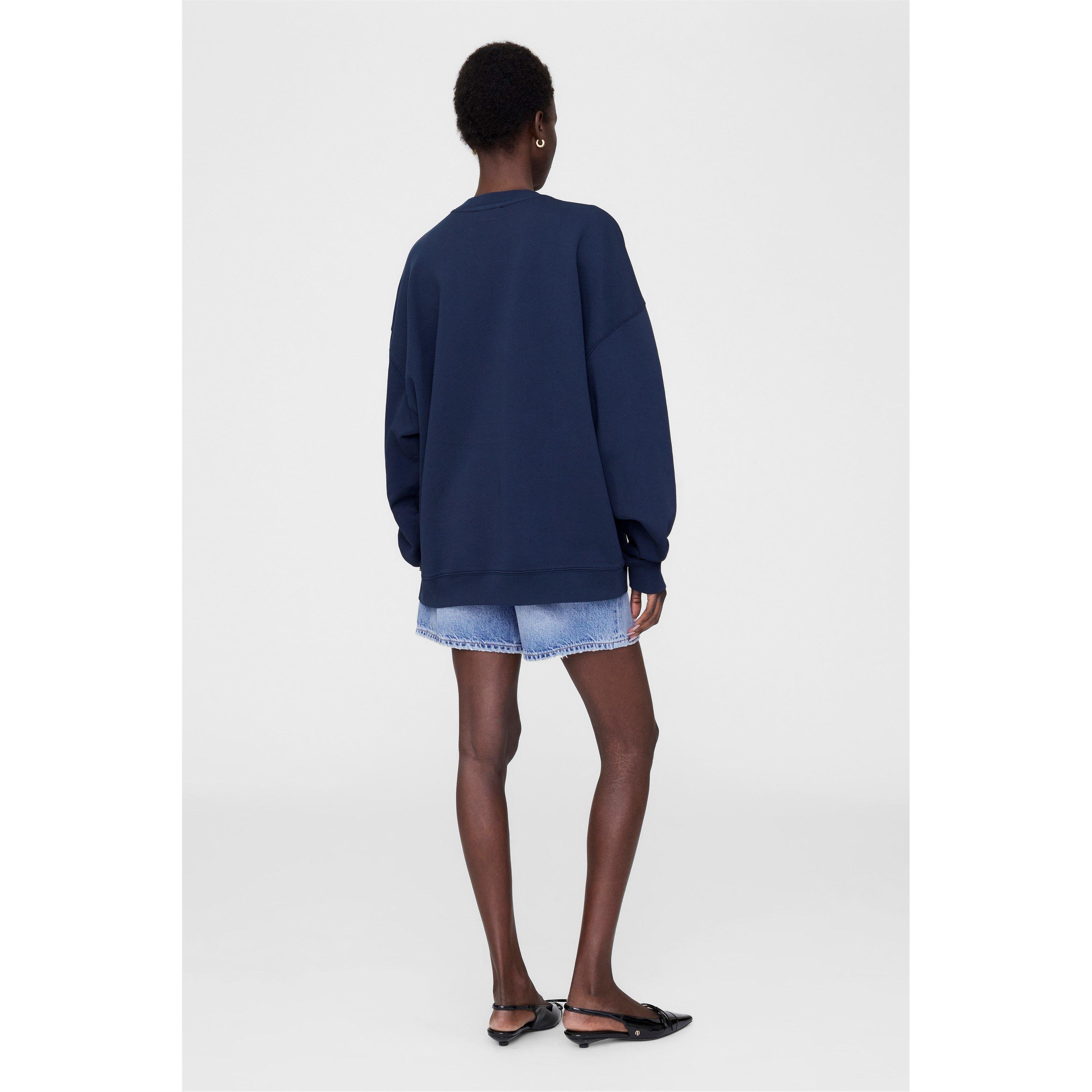 Dark Blue - Anine Bing - Womens Miles Sweatshirt - 3