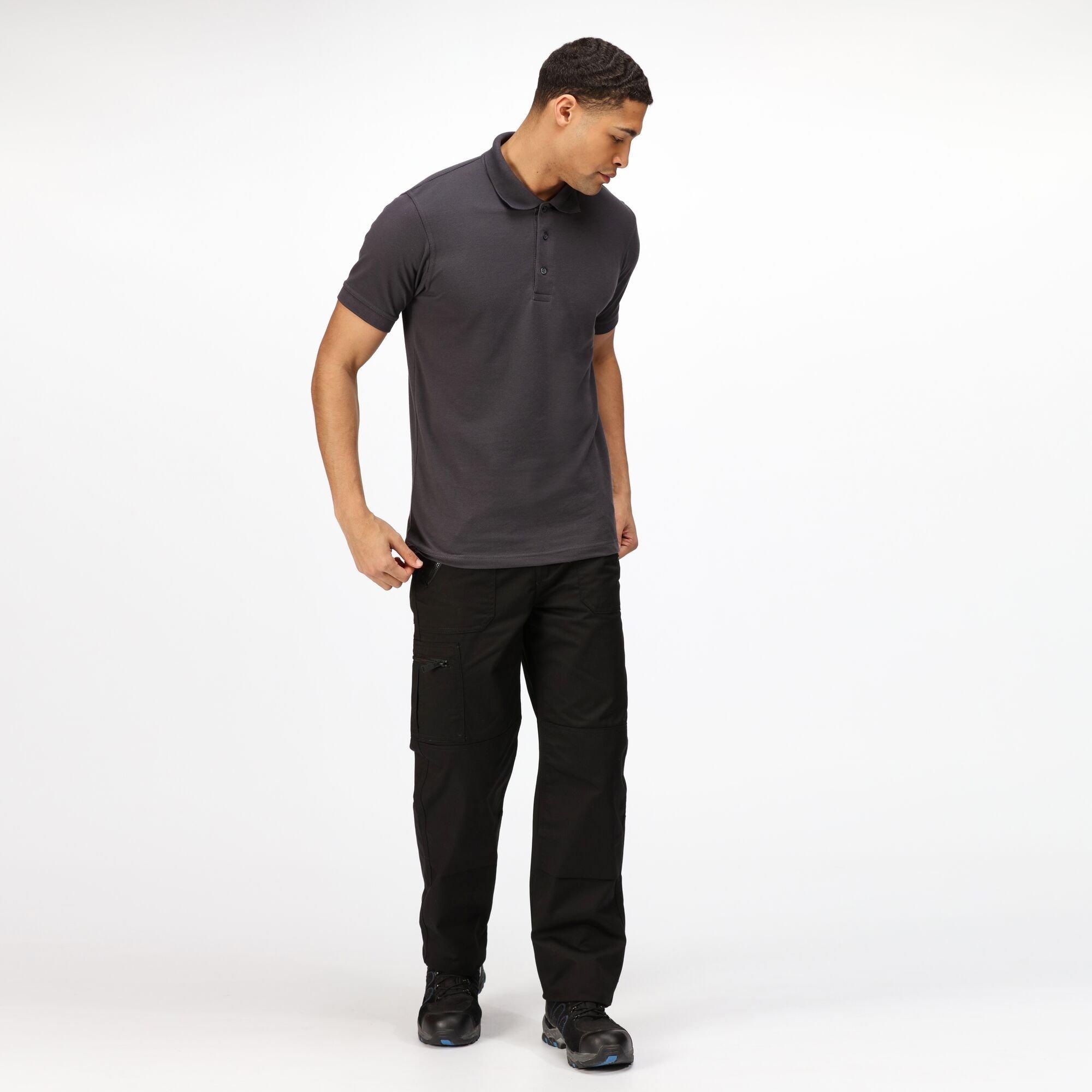 Black - Regatta - Pro Action Workwear Trousers (Short Leg) - 3
