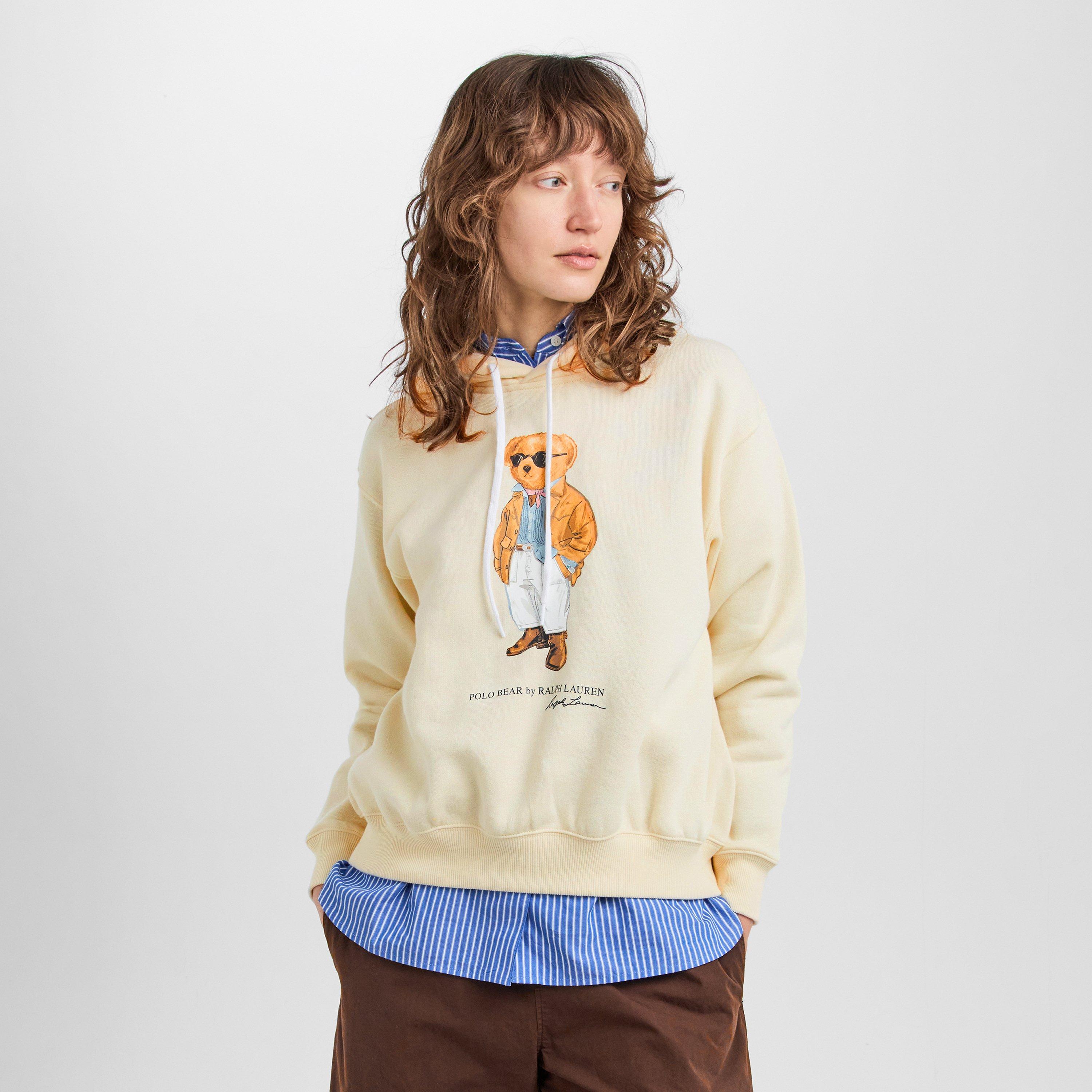 PARCHMENT CREAM - Polo Ralph Lauren - Women's Bear Pull Over Hoodie - 3