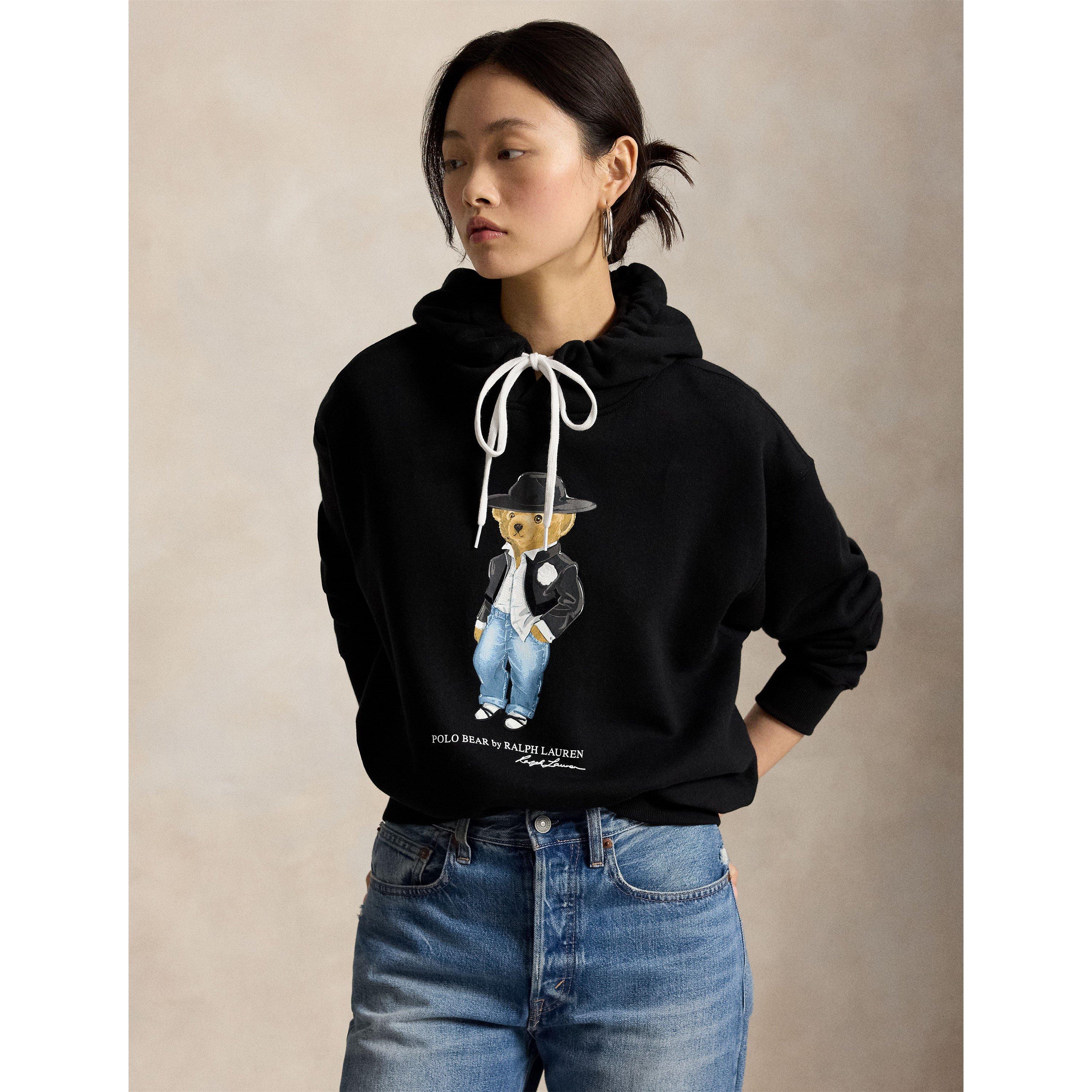 Polo Black - Polo Ralph Lauren - Women's Bear Pull Over Hoodie - 2