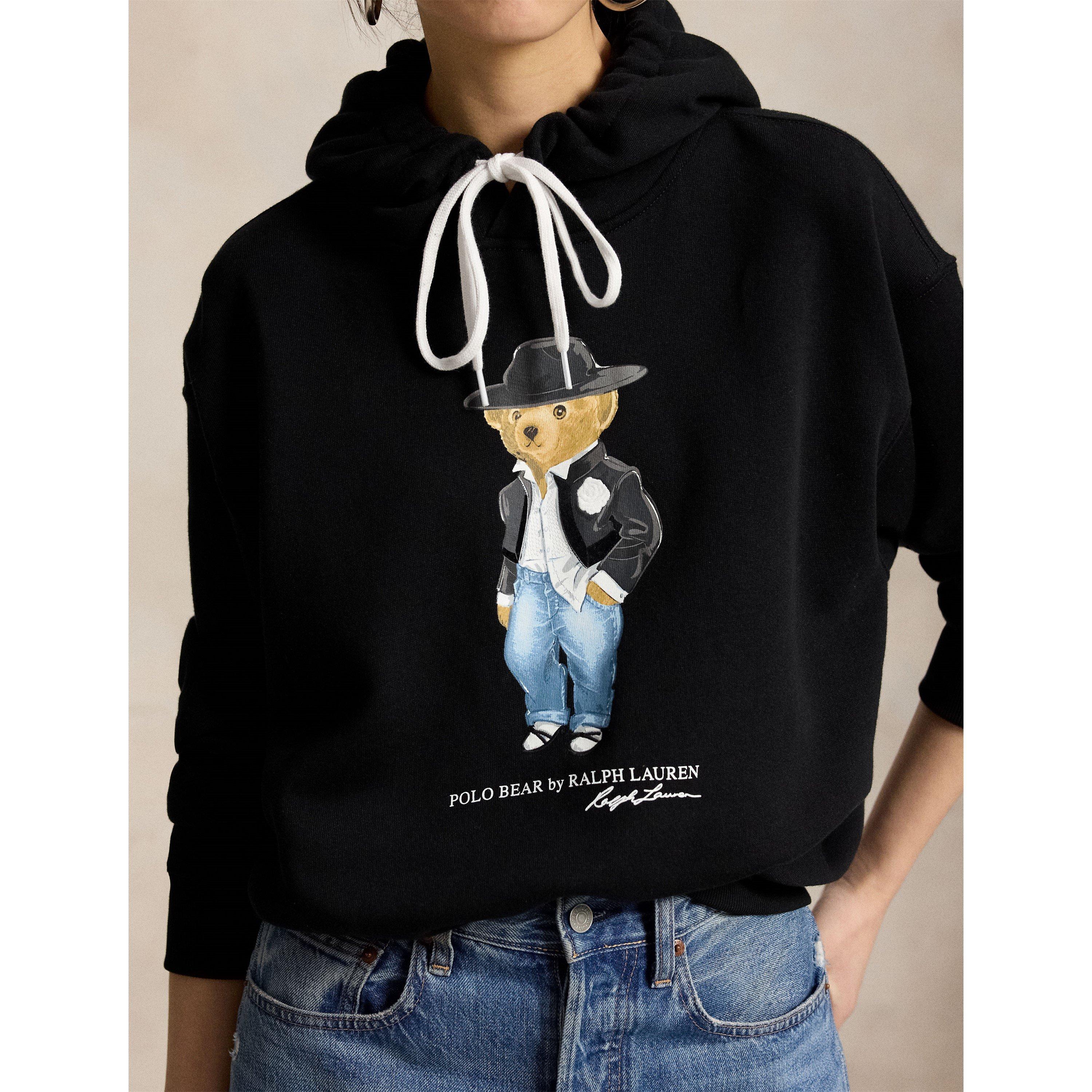 Polo Black - Polo Ralph Lauren - Women's Bear Pull Over Hoodie - 4