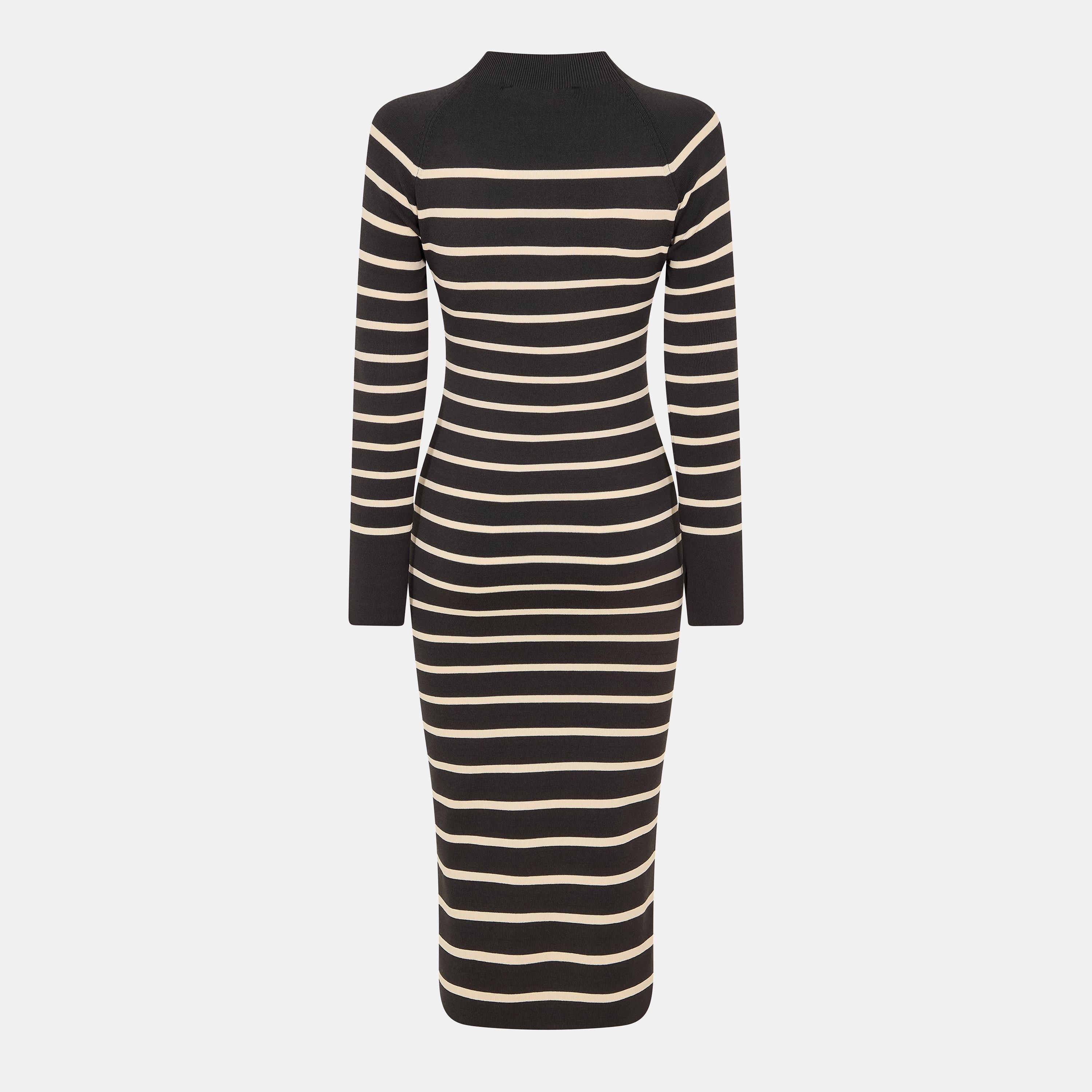 Moonless Cream - French Connection - Women's Milena Knitted Jumper Dress - 2