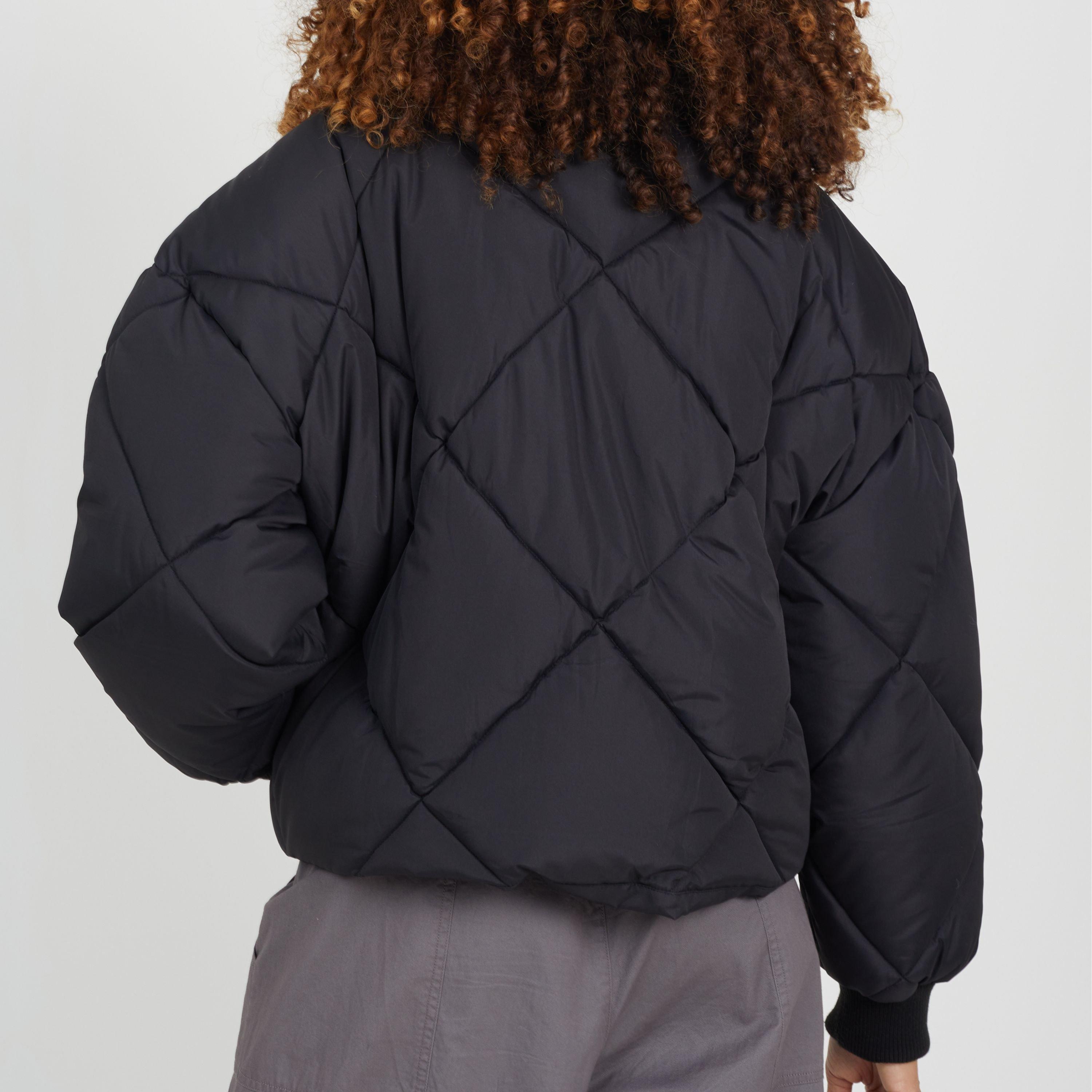 Nero - Brave Soul - Diamond Quilted Funnel Neck Short Puffer Jacket - 2