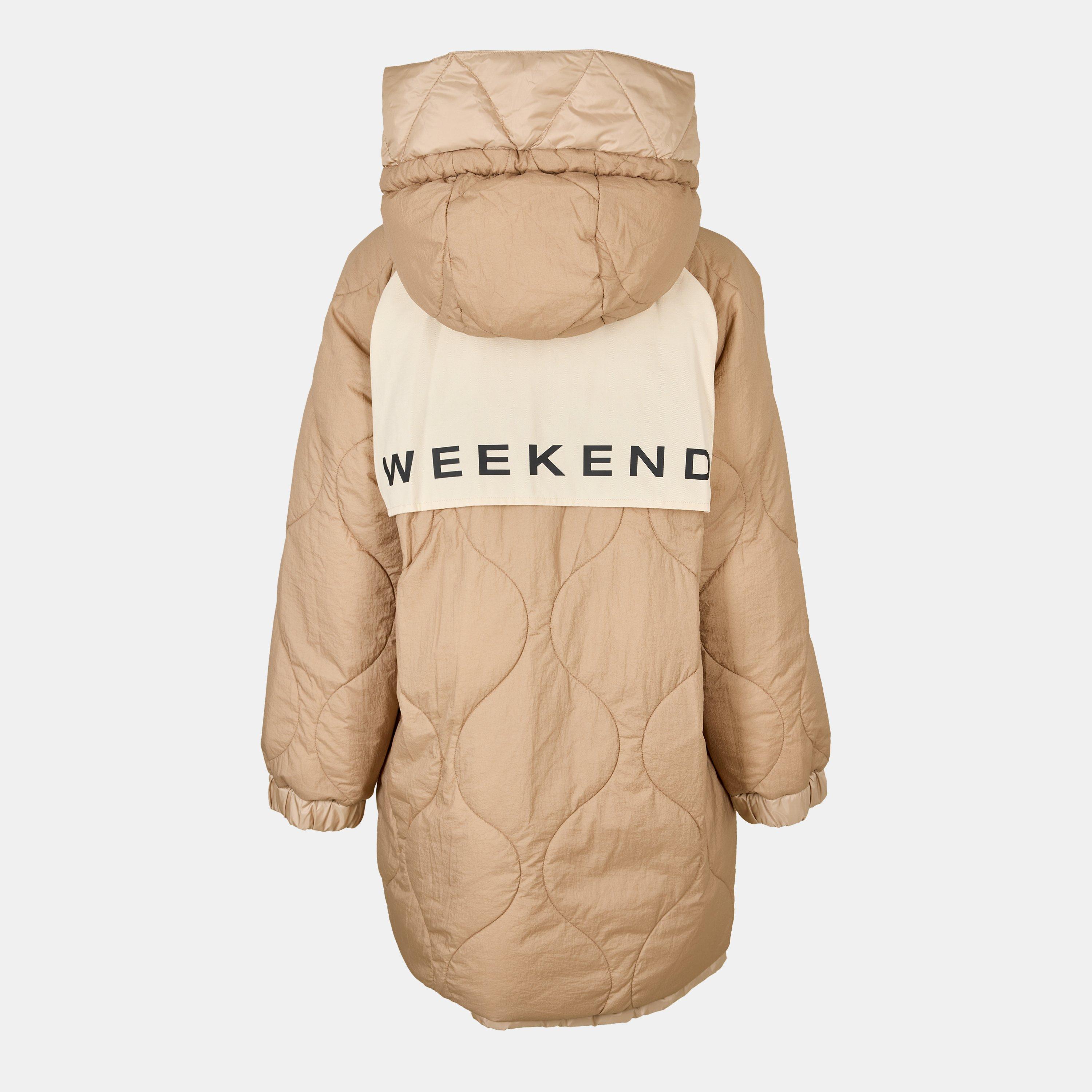 Beige - Weekend Max Mara - Women's Anfora Long Puffer Jacket - 8