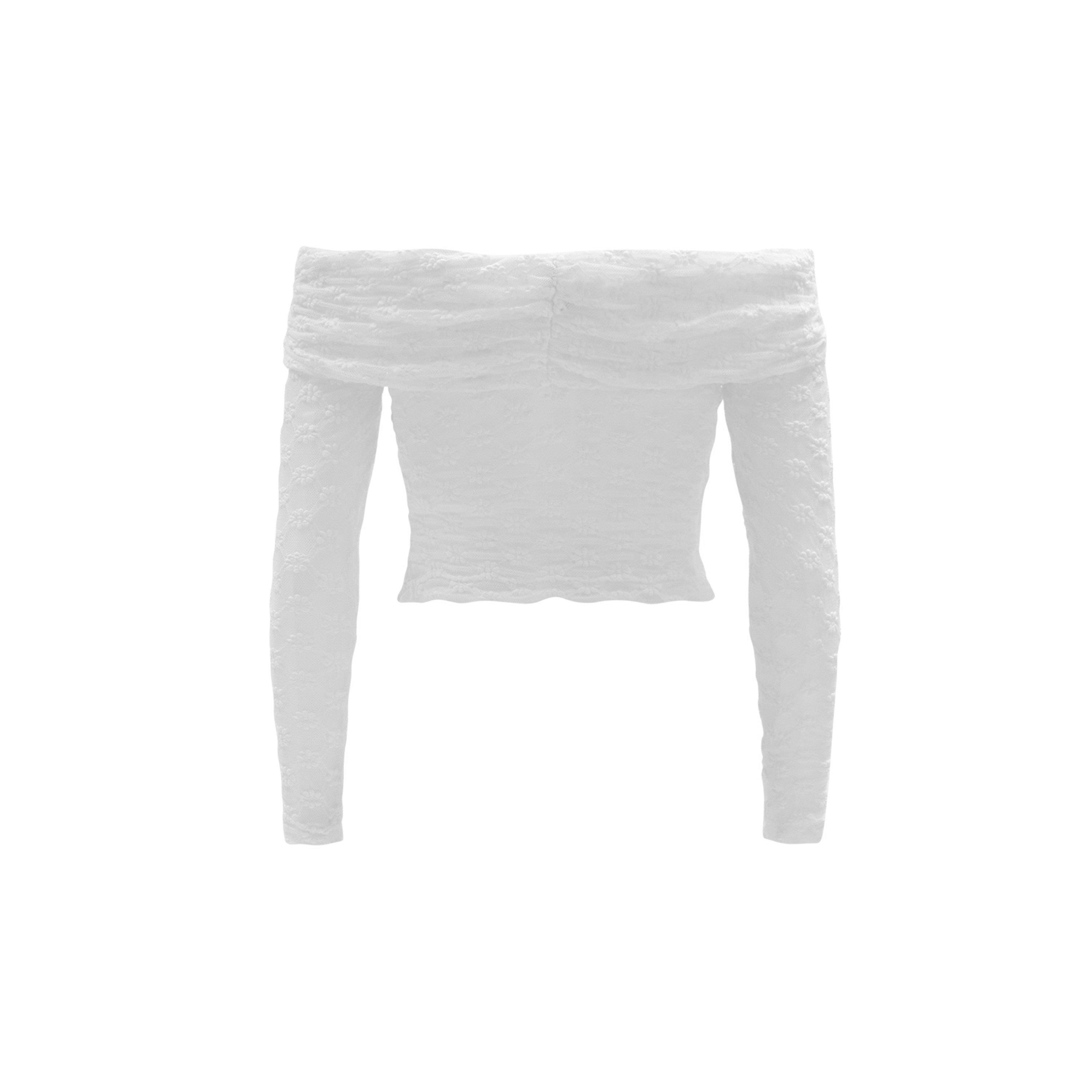 Orchid White - Bardot - Adoni Off The Shoulder Top - 9