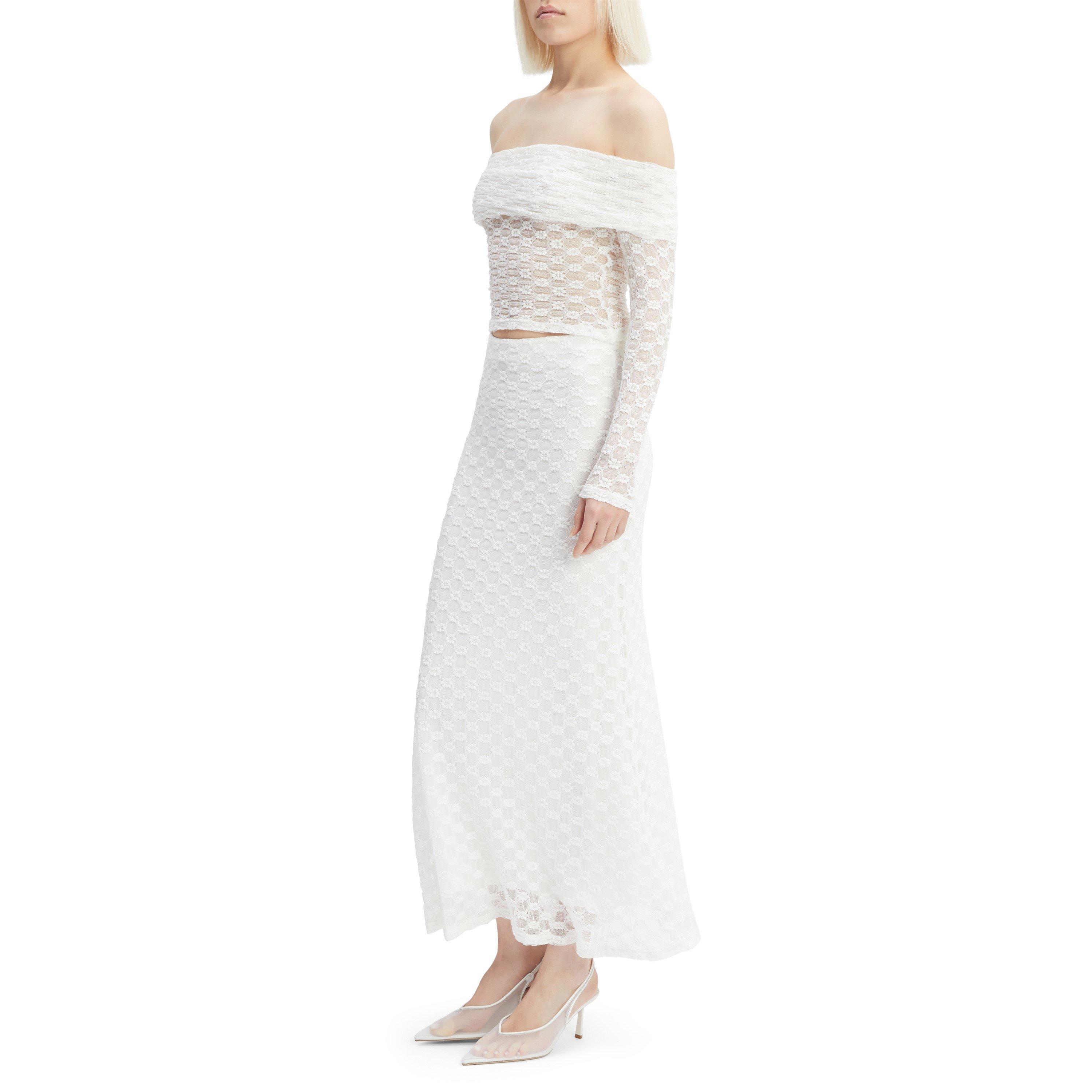 Orchid White - Bardot - Adoni Off The Shoulder Top - 6