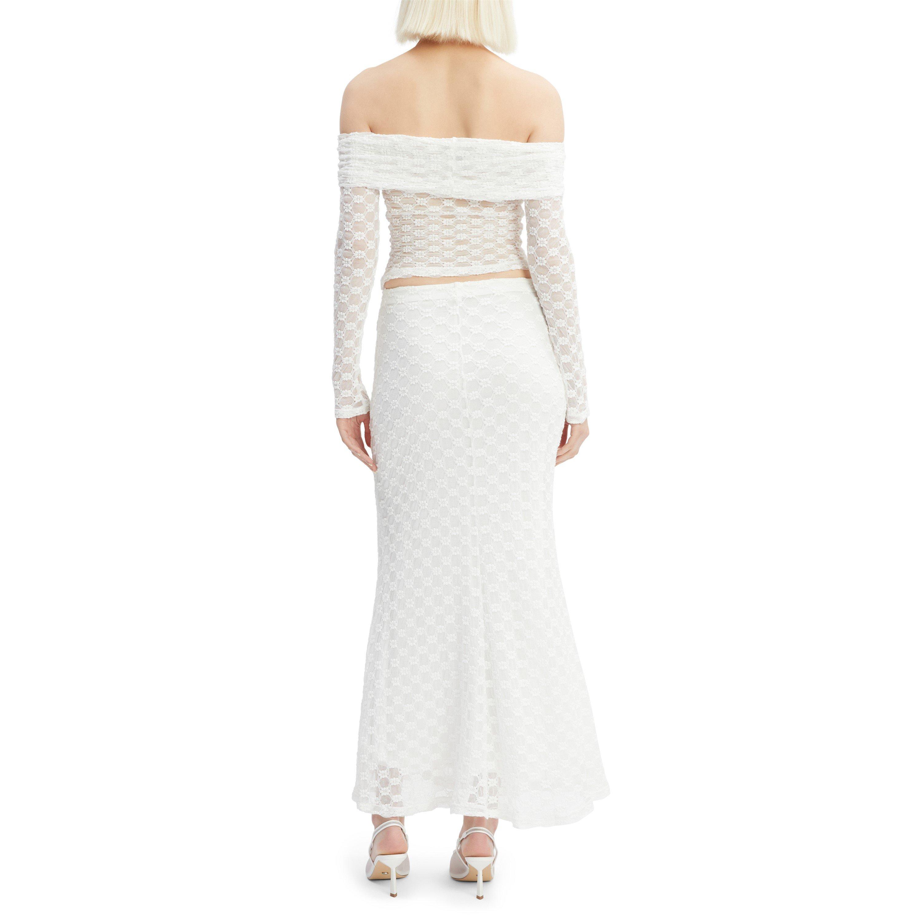 Orchid White - Bardot - Adoni Off The Shoulder Top - 7